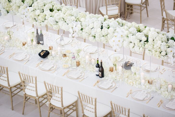 All-White Wedding Reception