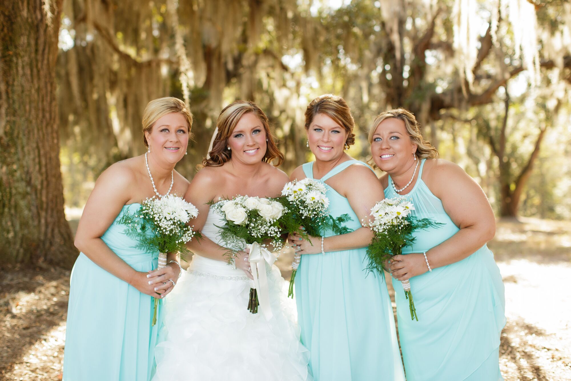 tiffany blue bridesmaid dresses with sleeves