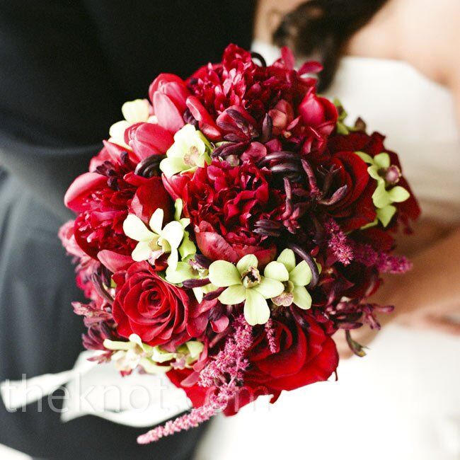 Red Wedding Bouquet 6197