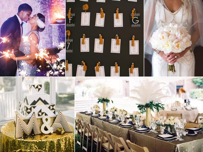 Ideas for an art deco-themed wedding