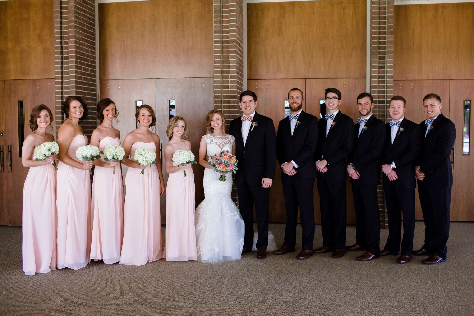 Navy and hotsell blush pink dress