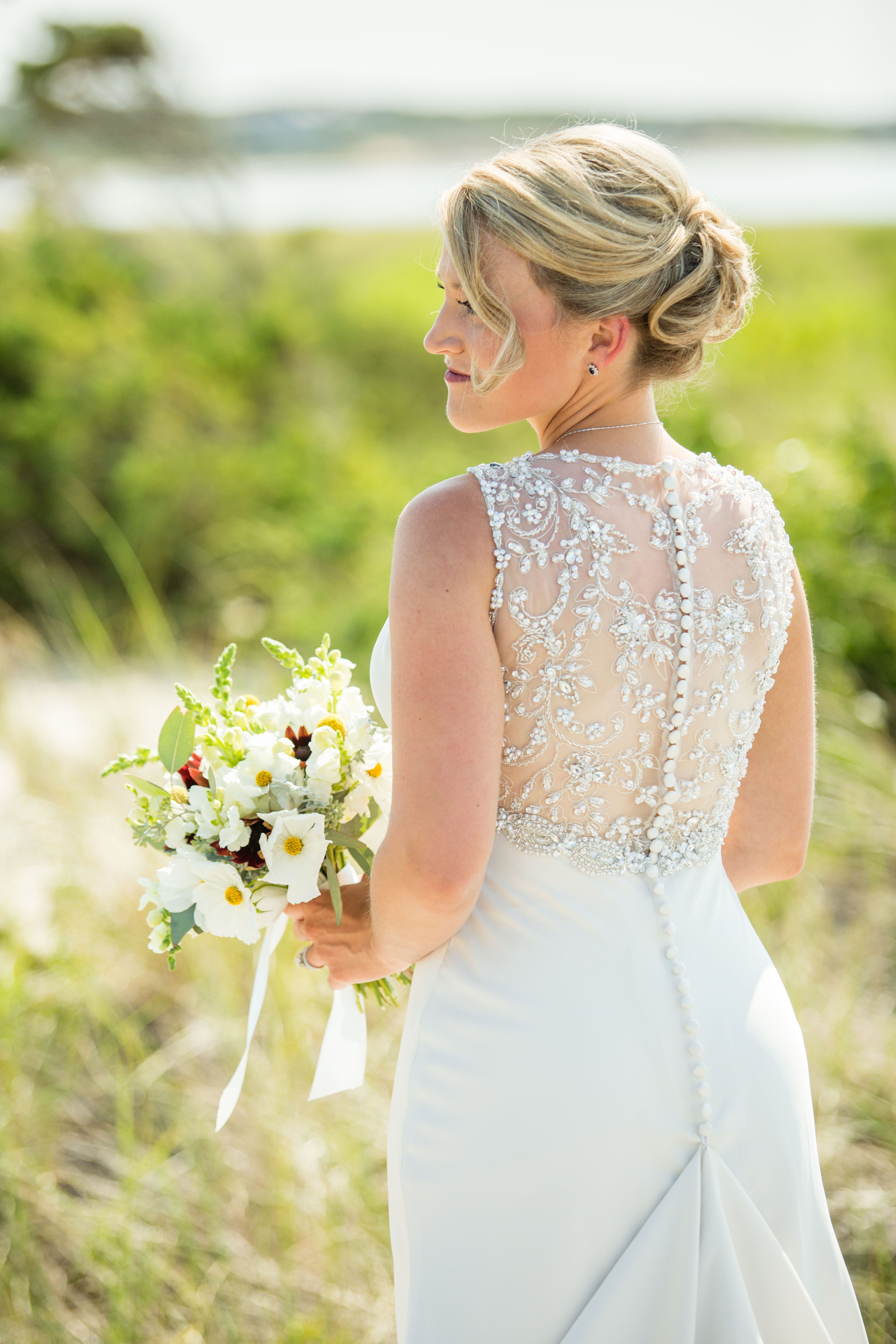 Beaded Illusion Back Allure Wedding Dress