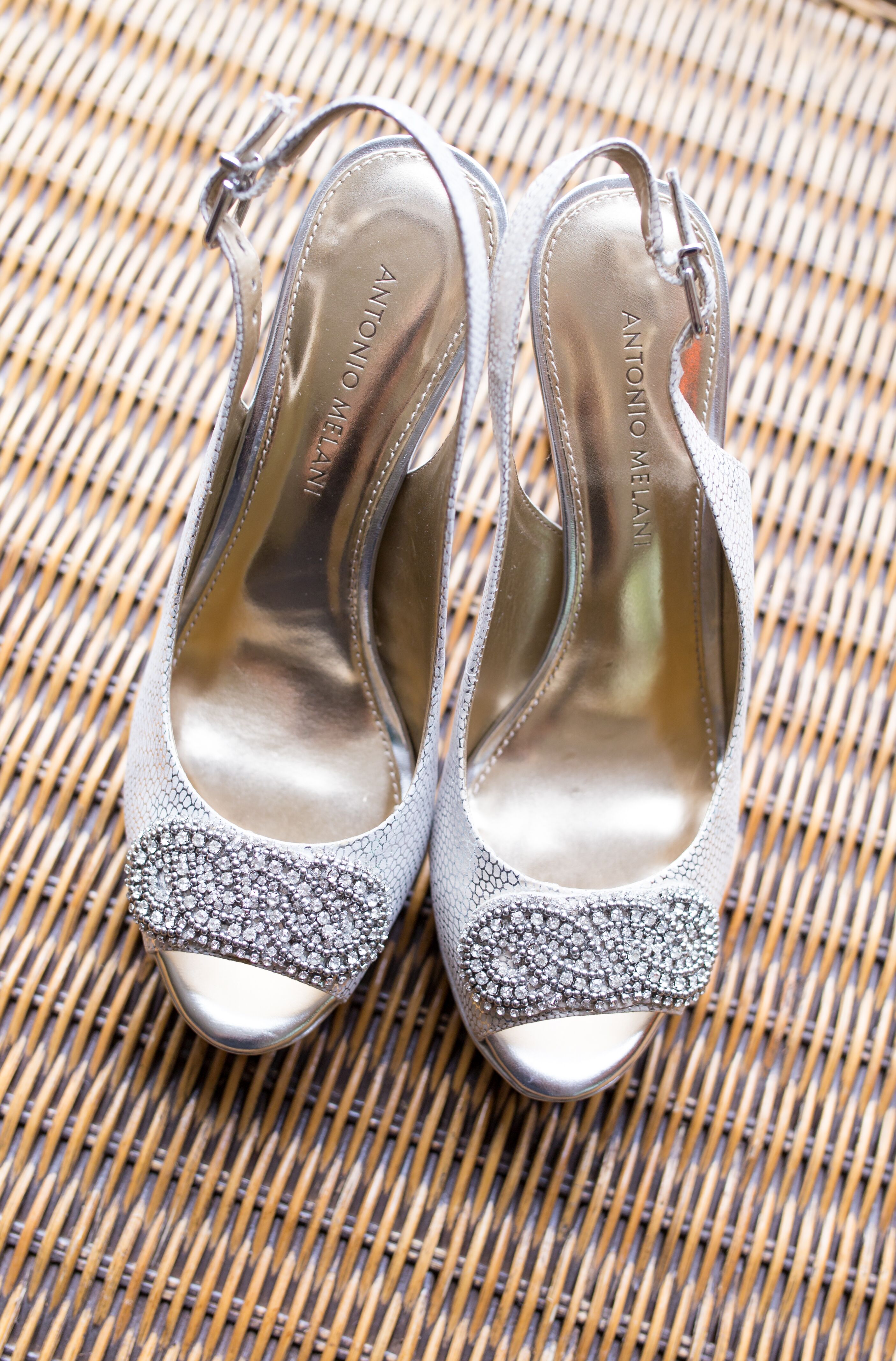 peep toe silver