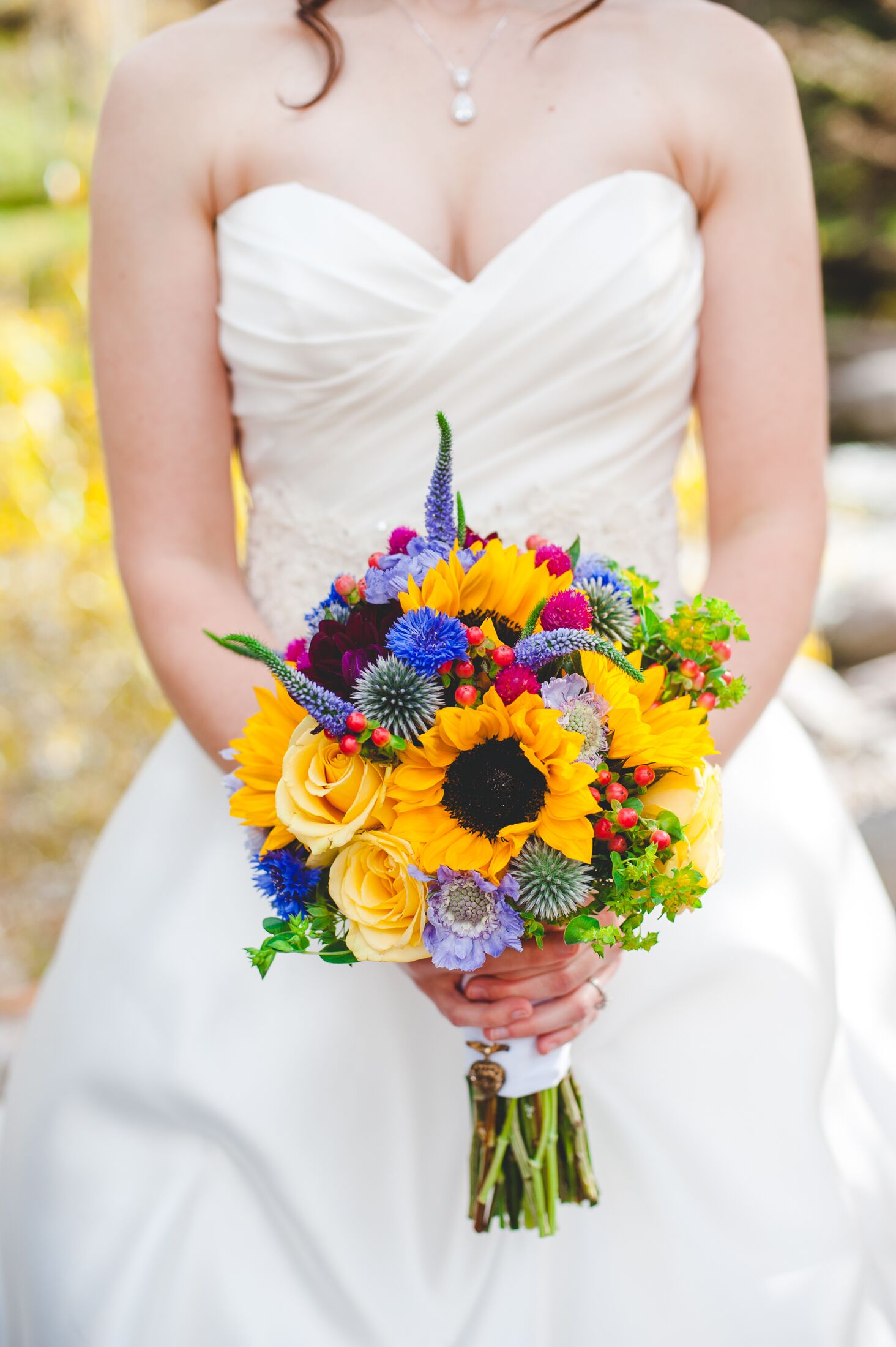 Yellow WildflowerInspired Bridal Bouquet