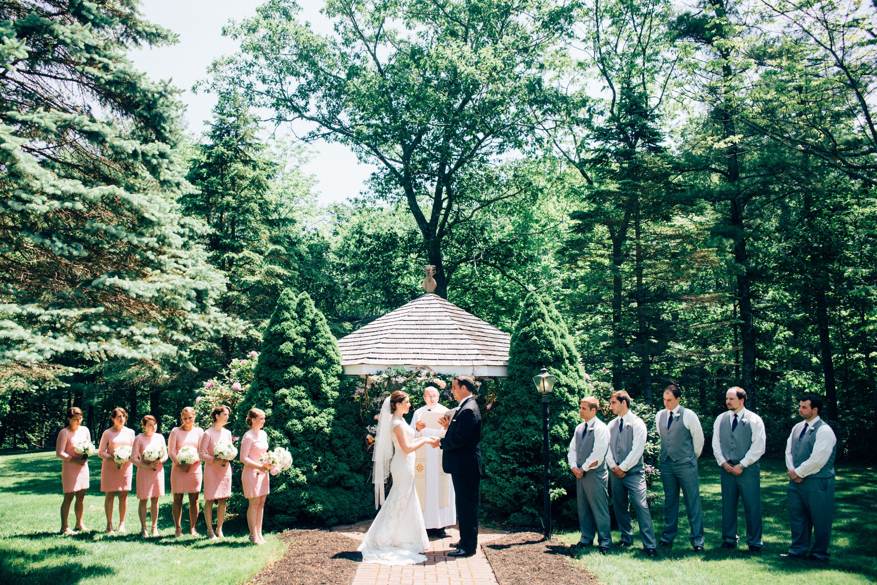 Intimate Garden Ceremony At Clay Hill Farm