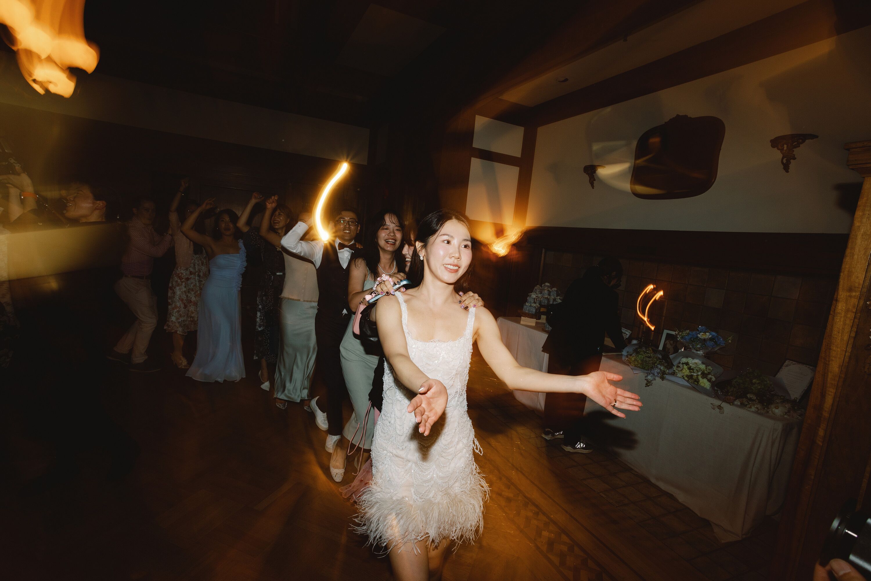 Amazing Conga Line At Wedding Reception – NTZPVD