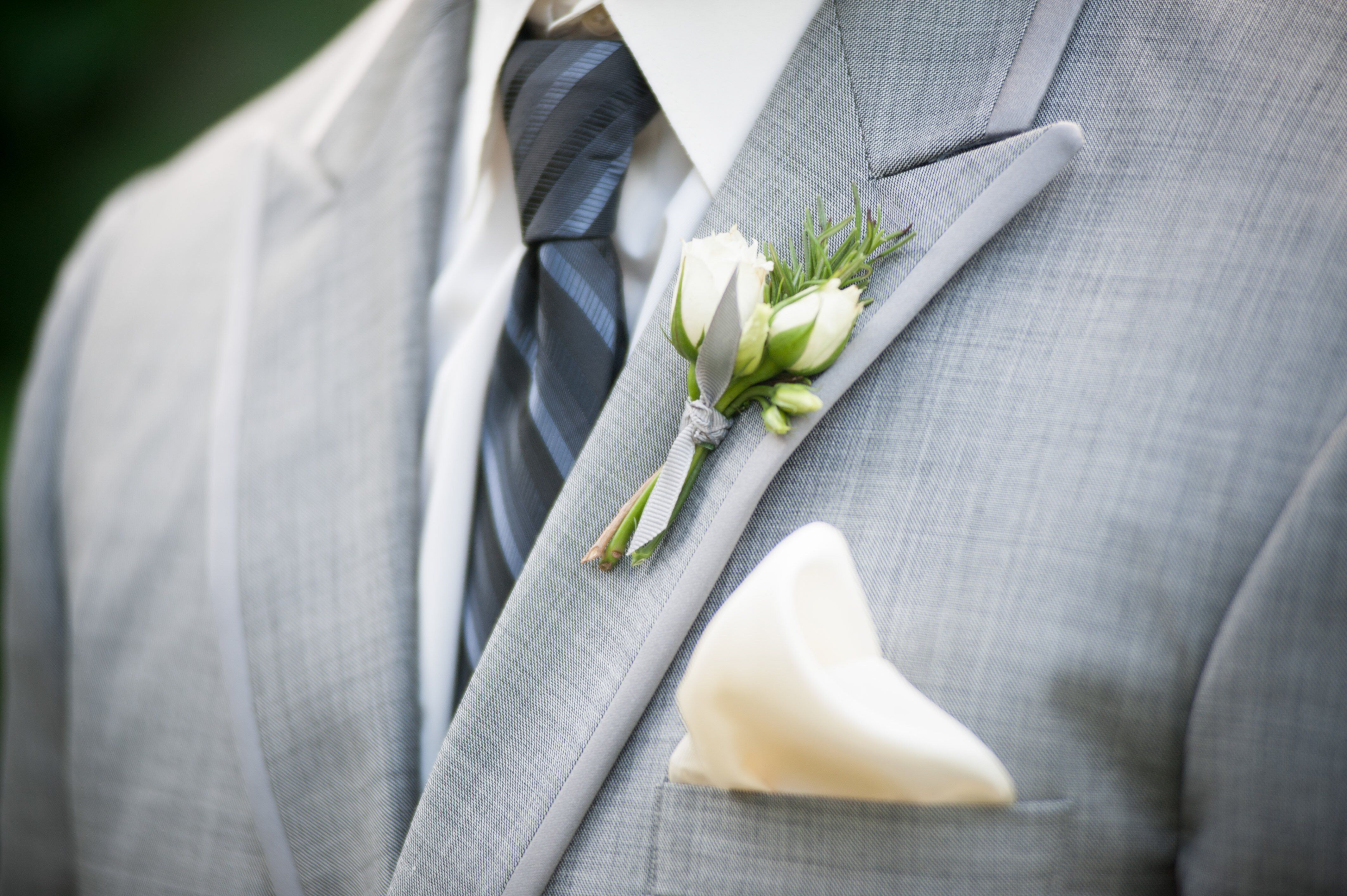 White Boutonniere