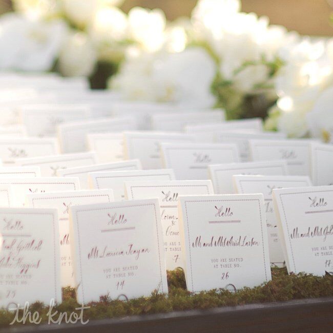 Elegant Table Name Cards