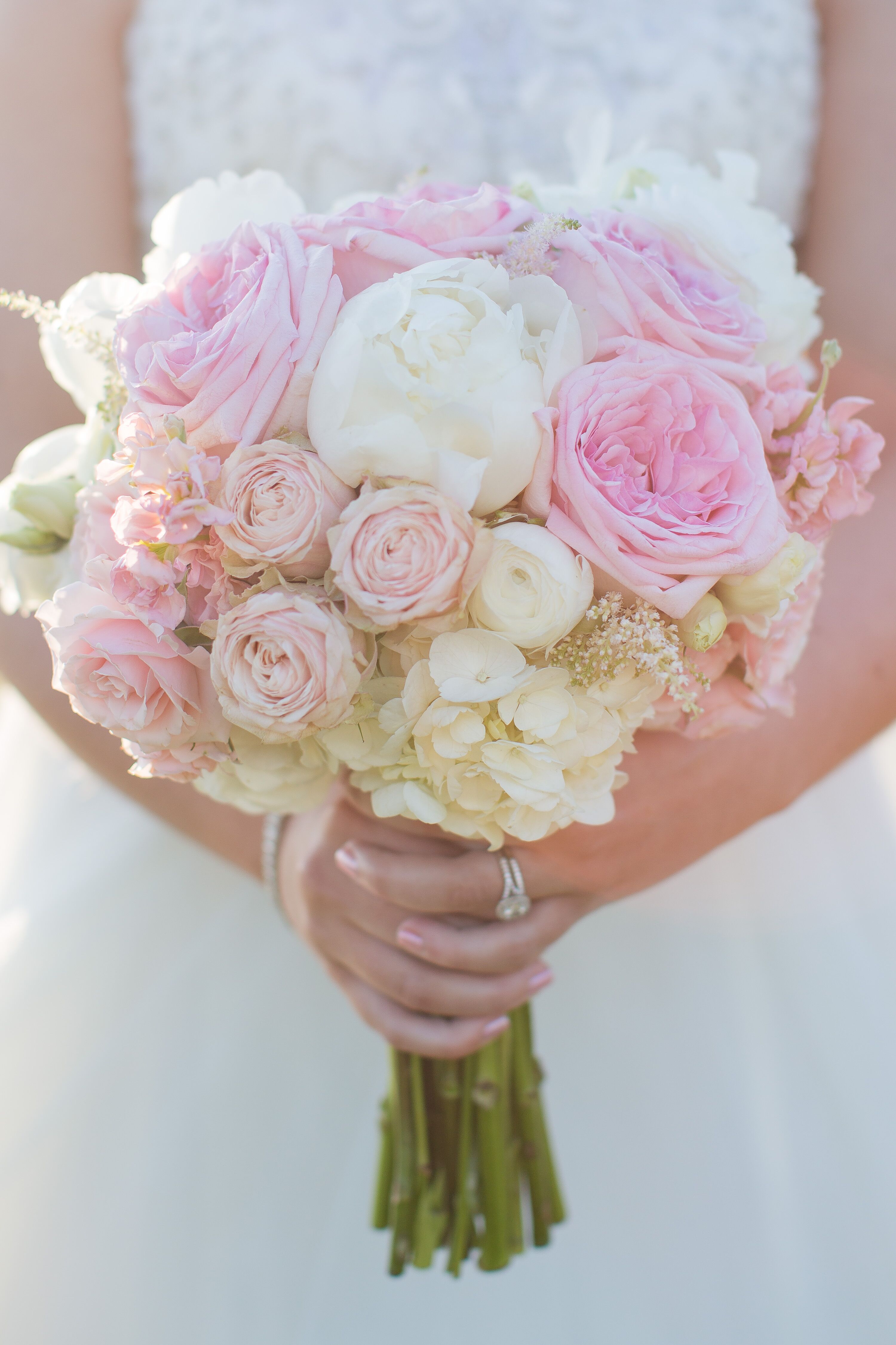 Traditional, Romantic Peony and Rose Bouquet