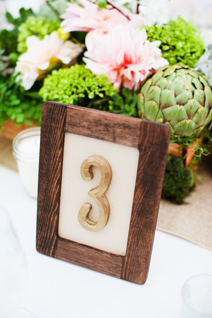 Rustic Elegant Table Numbers