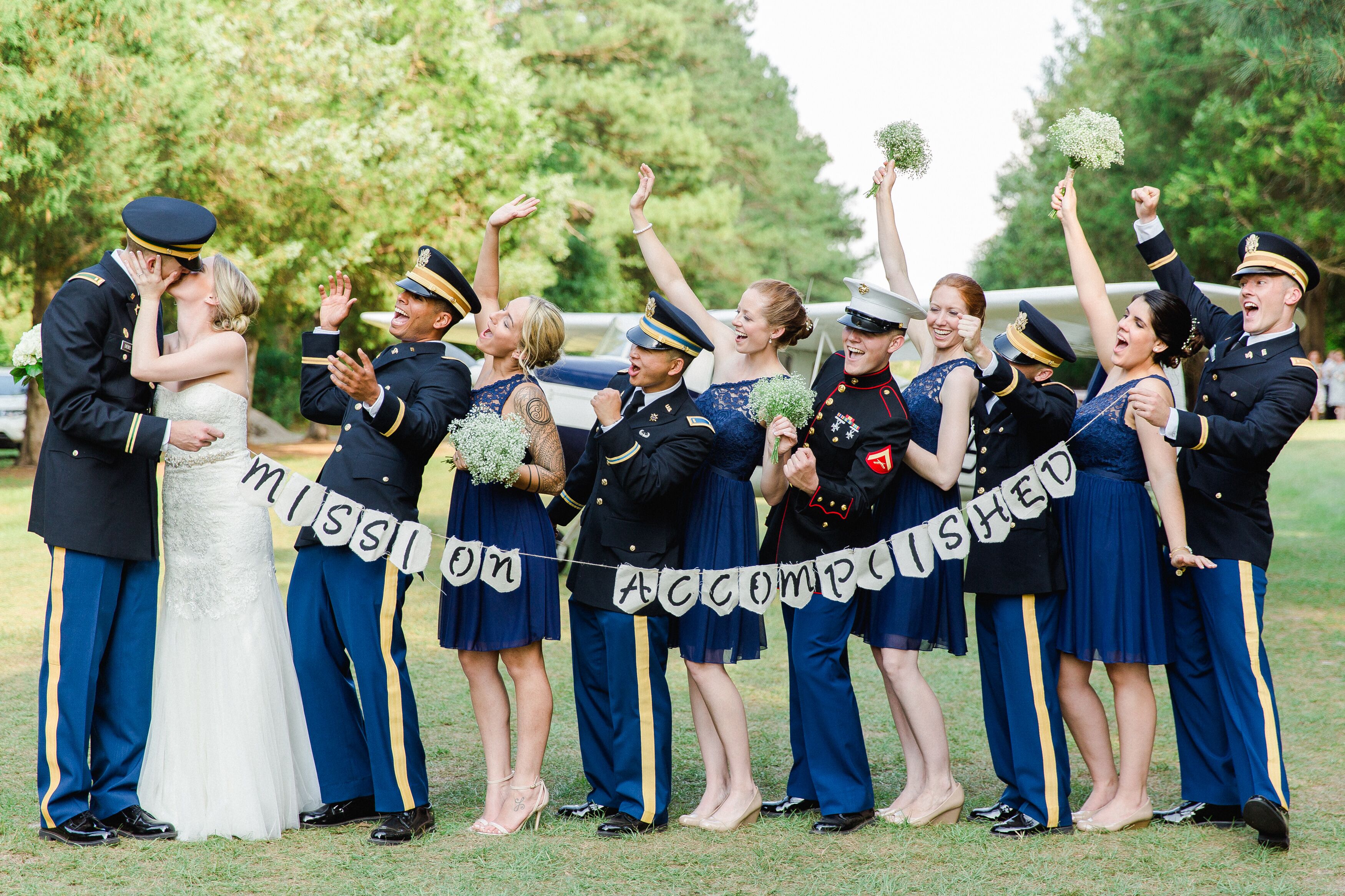 army dress uniform wedding