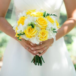 Yellow Rose and Freesia Boutonniere