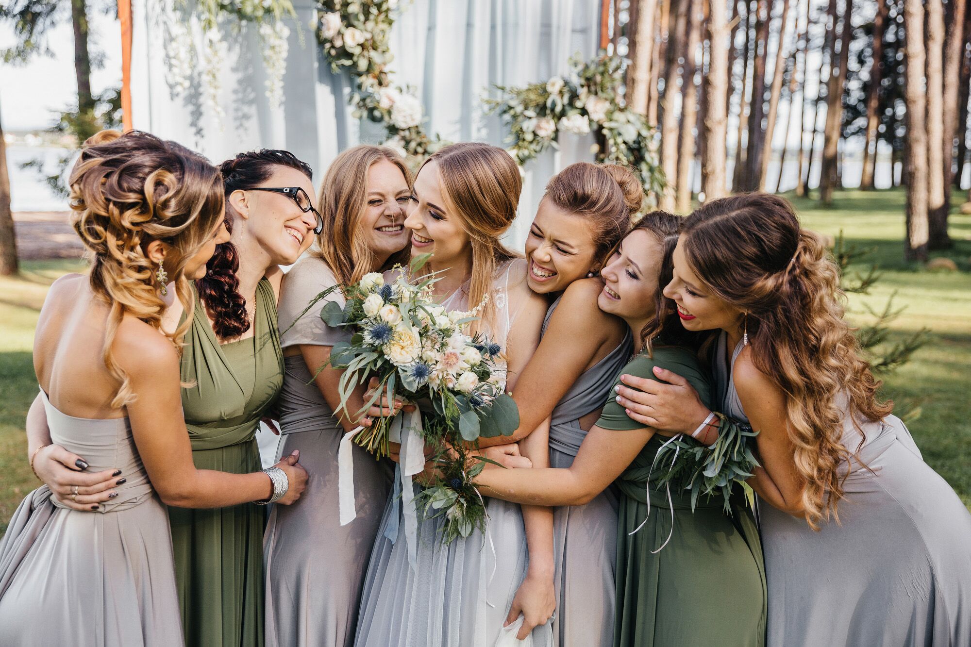 olive bridesmaid dresses