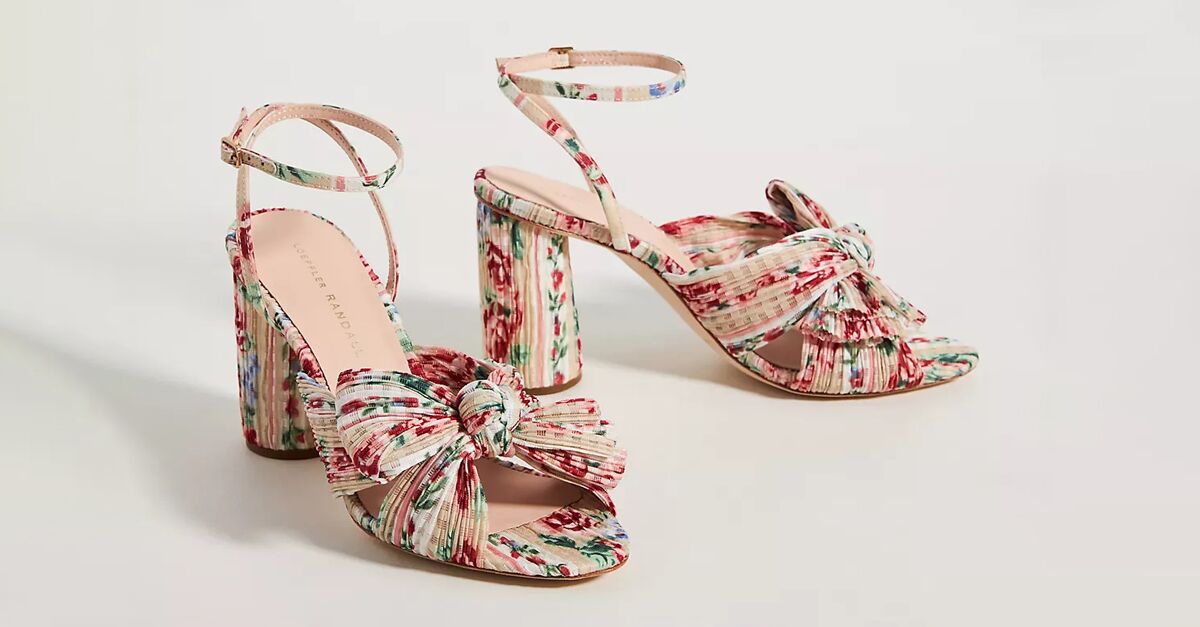 Metallic clear straps Floral accent High Stilettos Heels Wedding Prom Sandals
