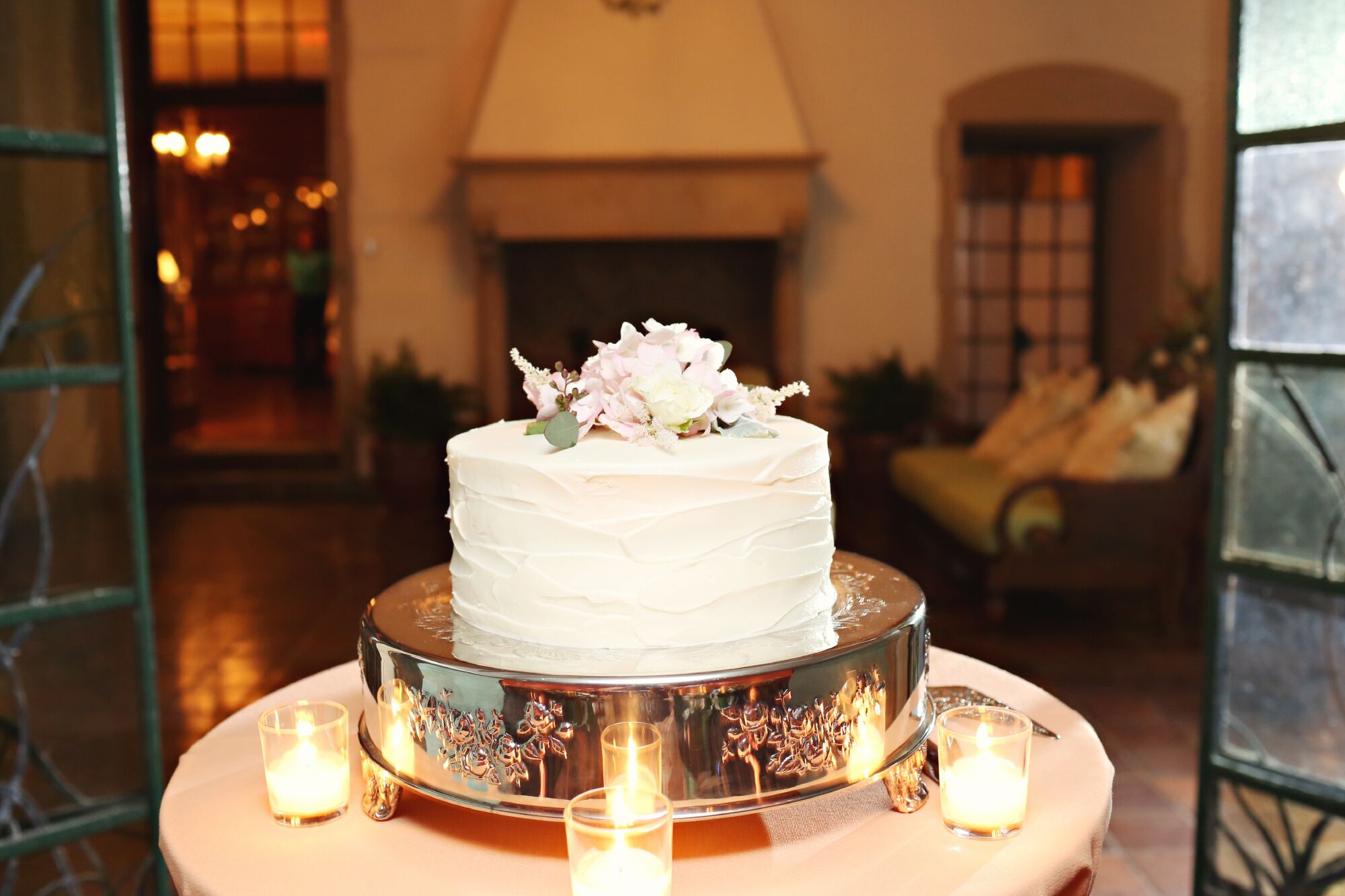 One Tier Buttercream Wedding Cake