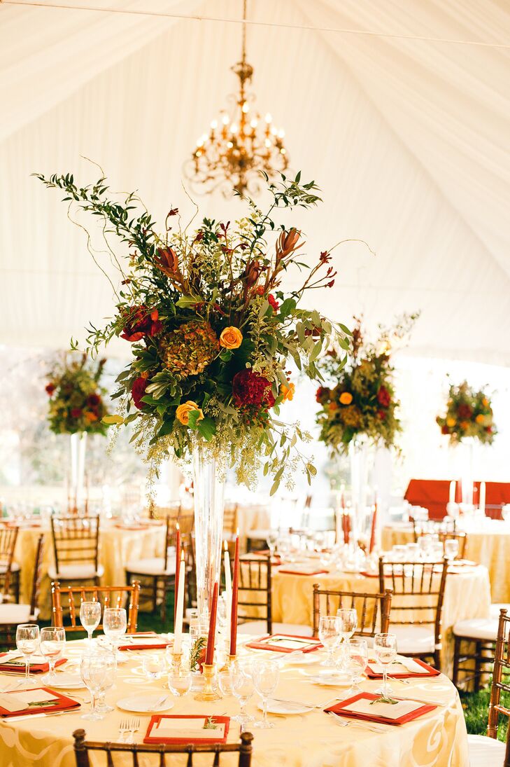 Tall Rustic Centerpieces