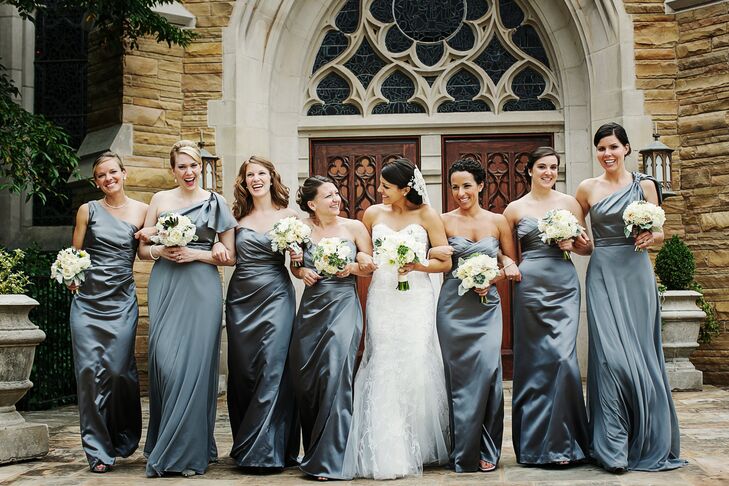 Charcoal Gray Bridesmaid Dresses