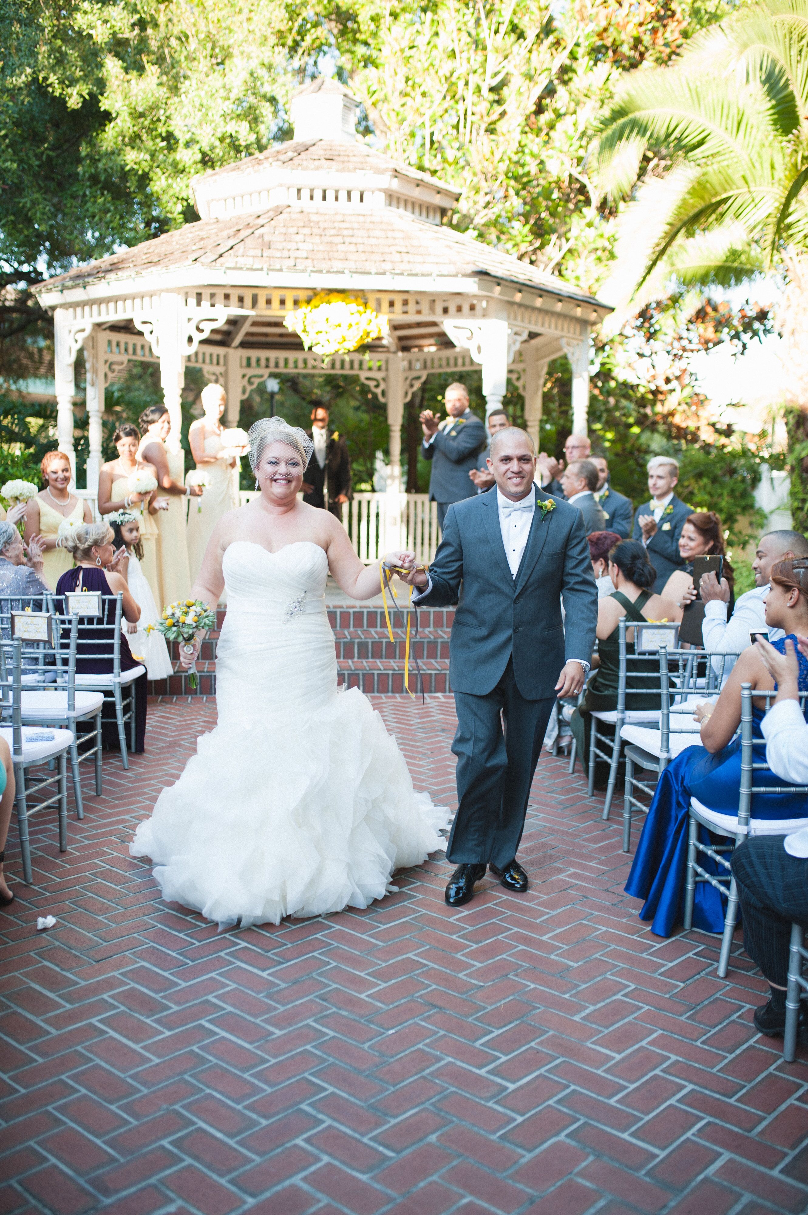 Pale Yellow David's Bridal Long Bridesmaid Dresses