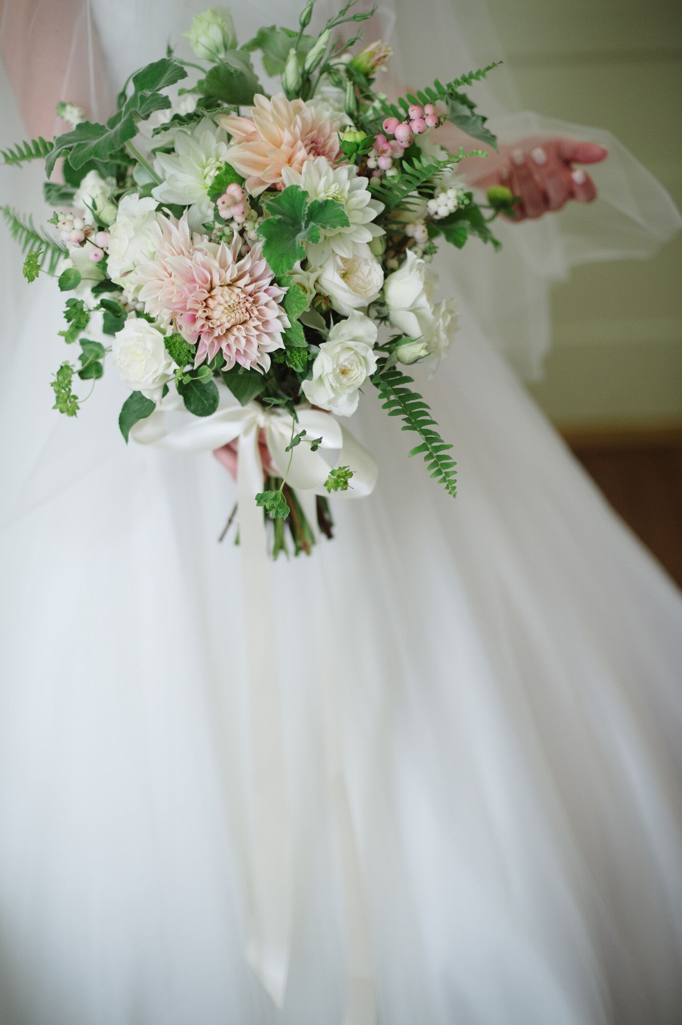 Soft Pink and White Flower Bouquet