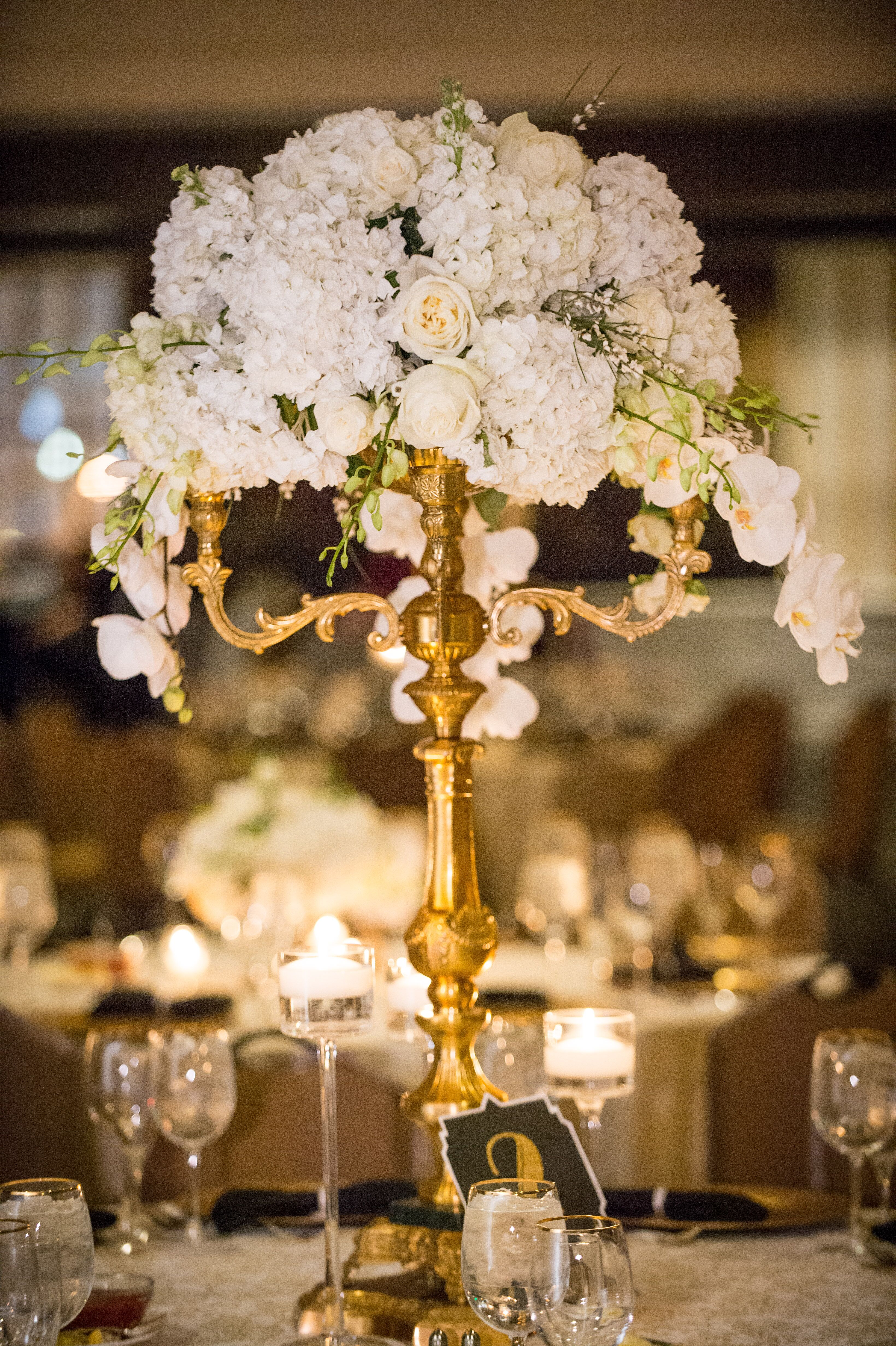 Tall Candelabra Centerpiece