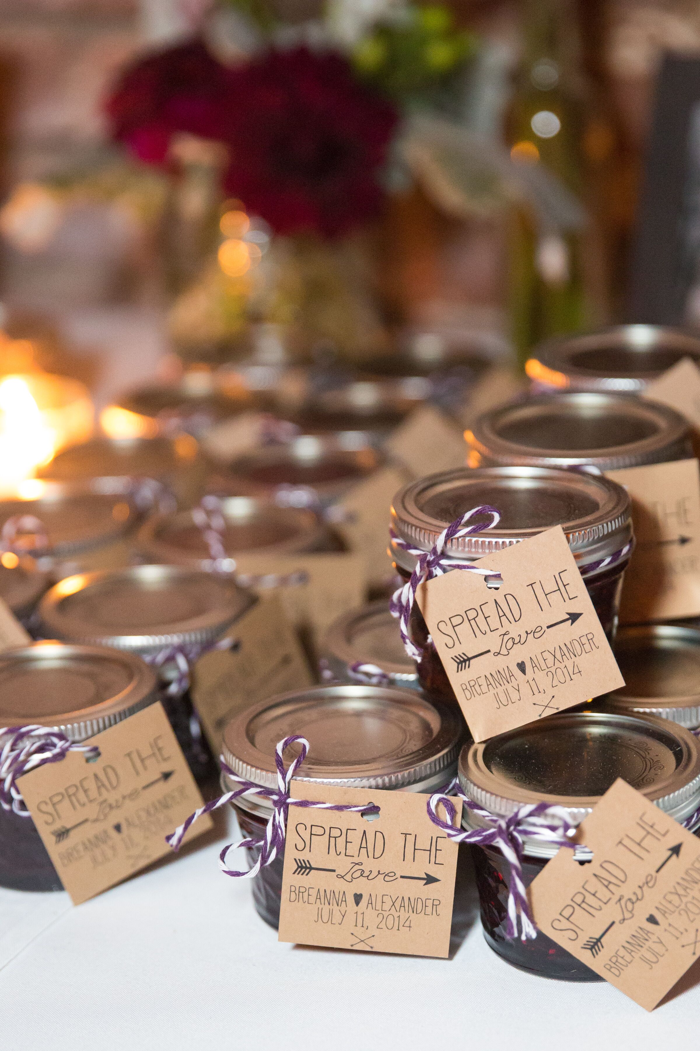 Spread the Love Jam Wedding Favors