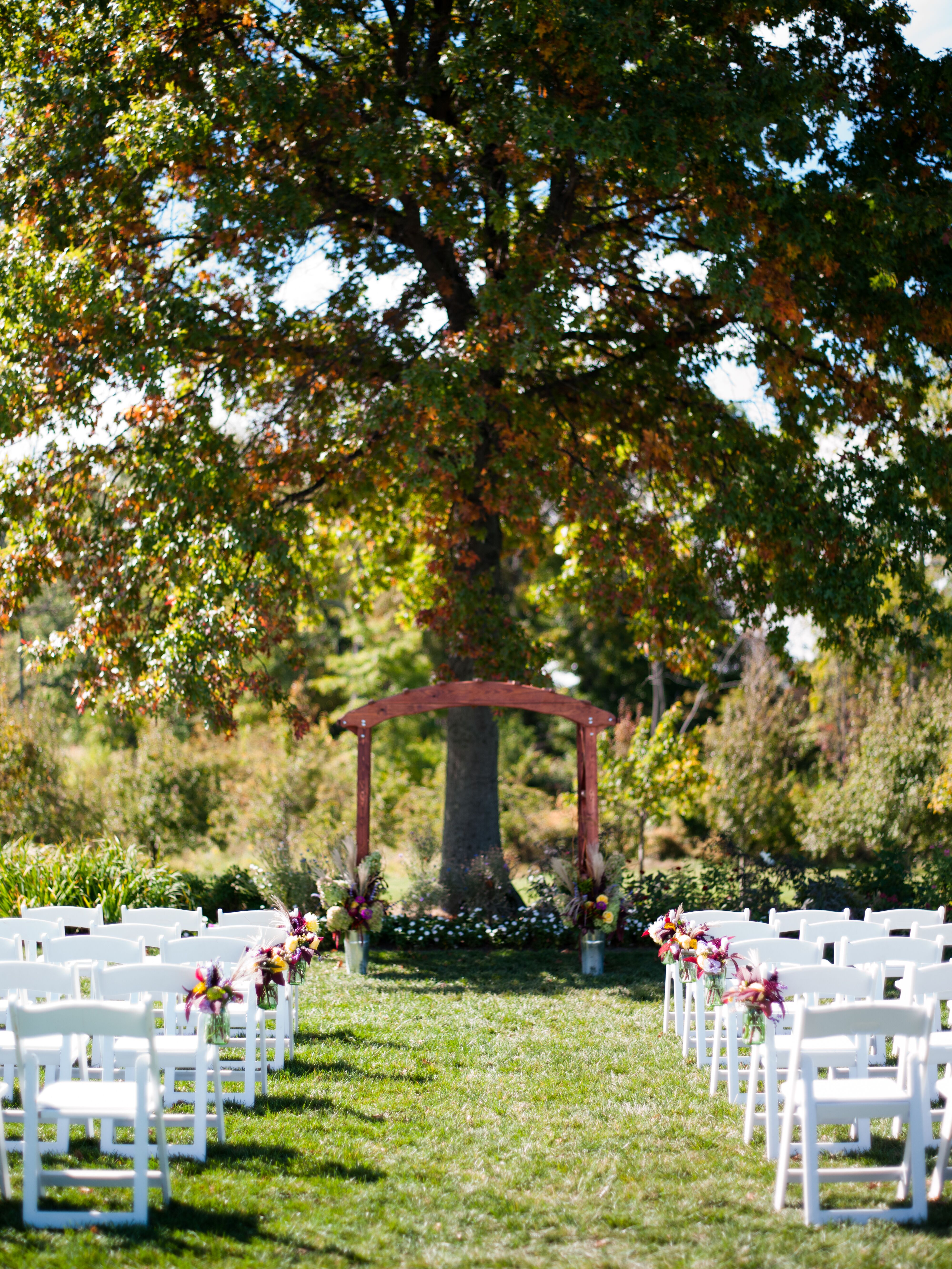 Quaint Outdoor Ceremony at Jorgensen Farms