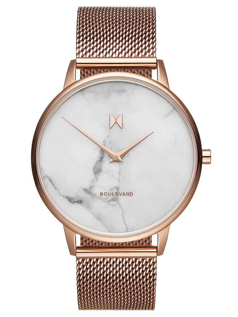 mvmt rose gold and marble watch gift for wife