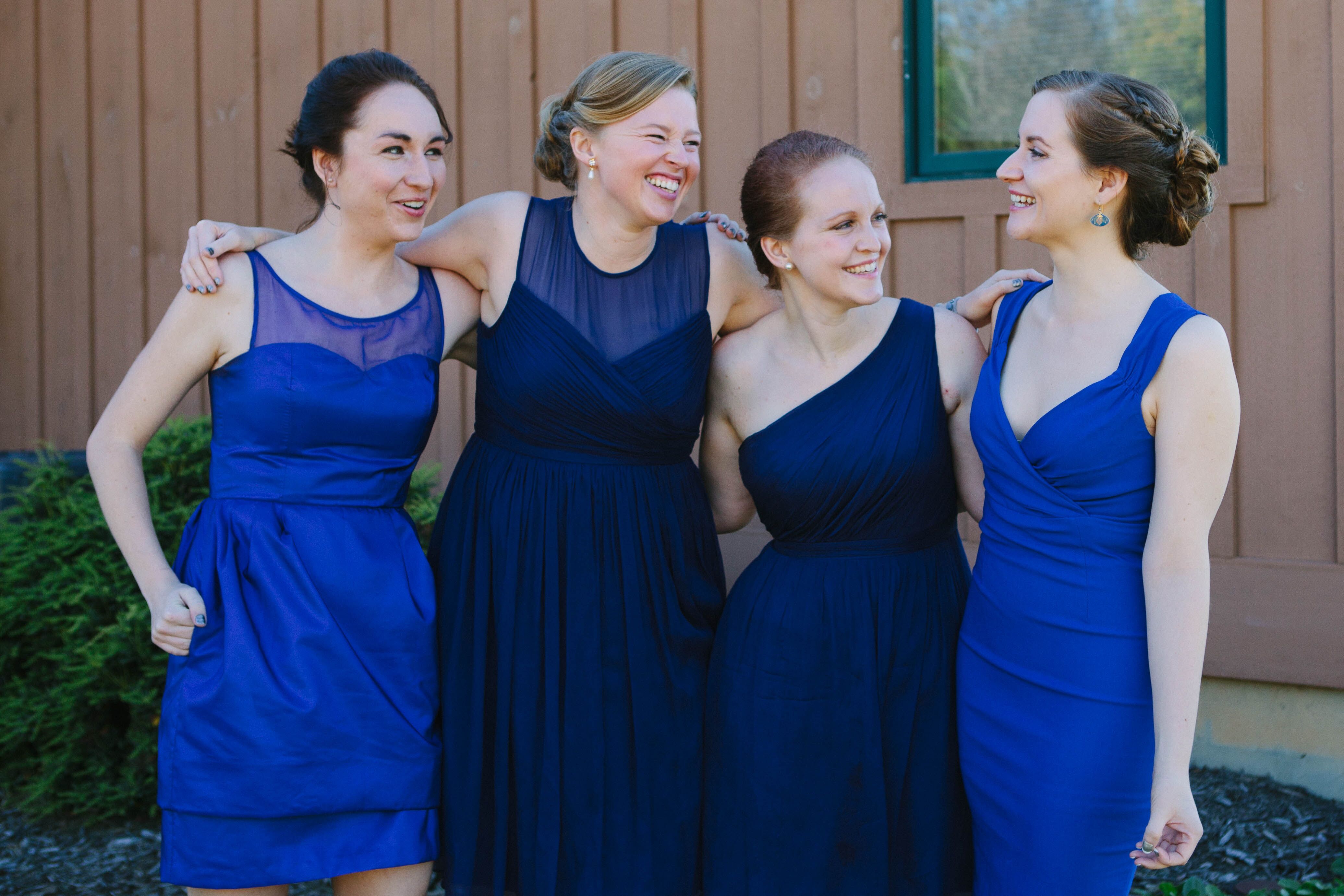 royal blue wedding bridesmaid dresses