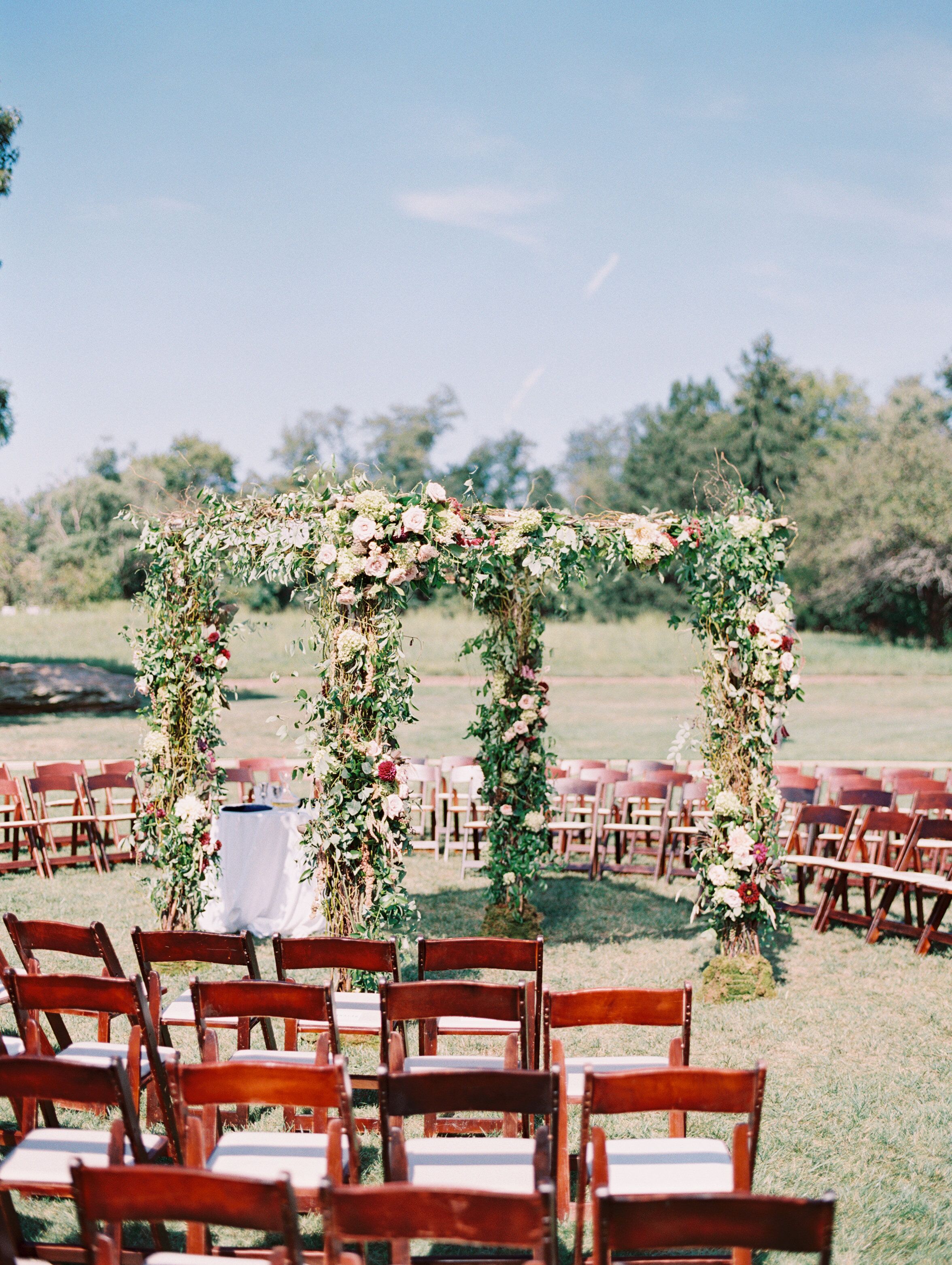 Lush Romantic Ivy and Floral Chuppah