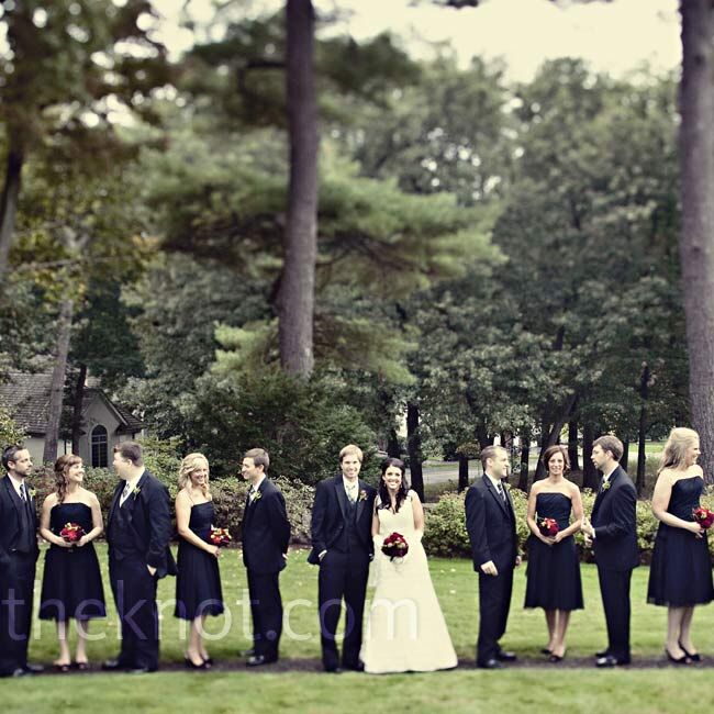 All Black  Wedding  Party 