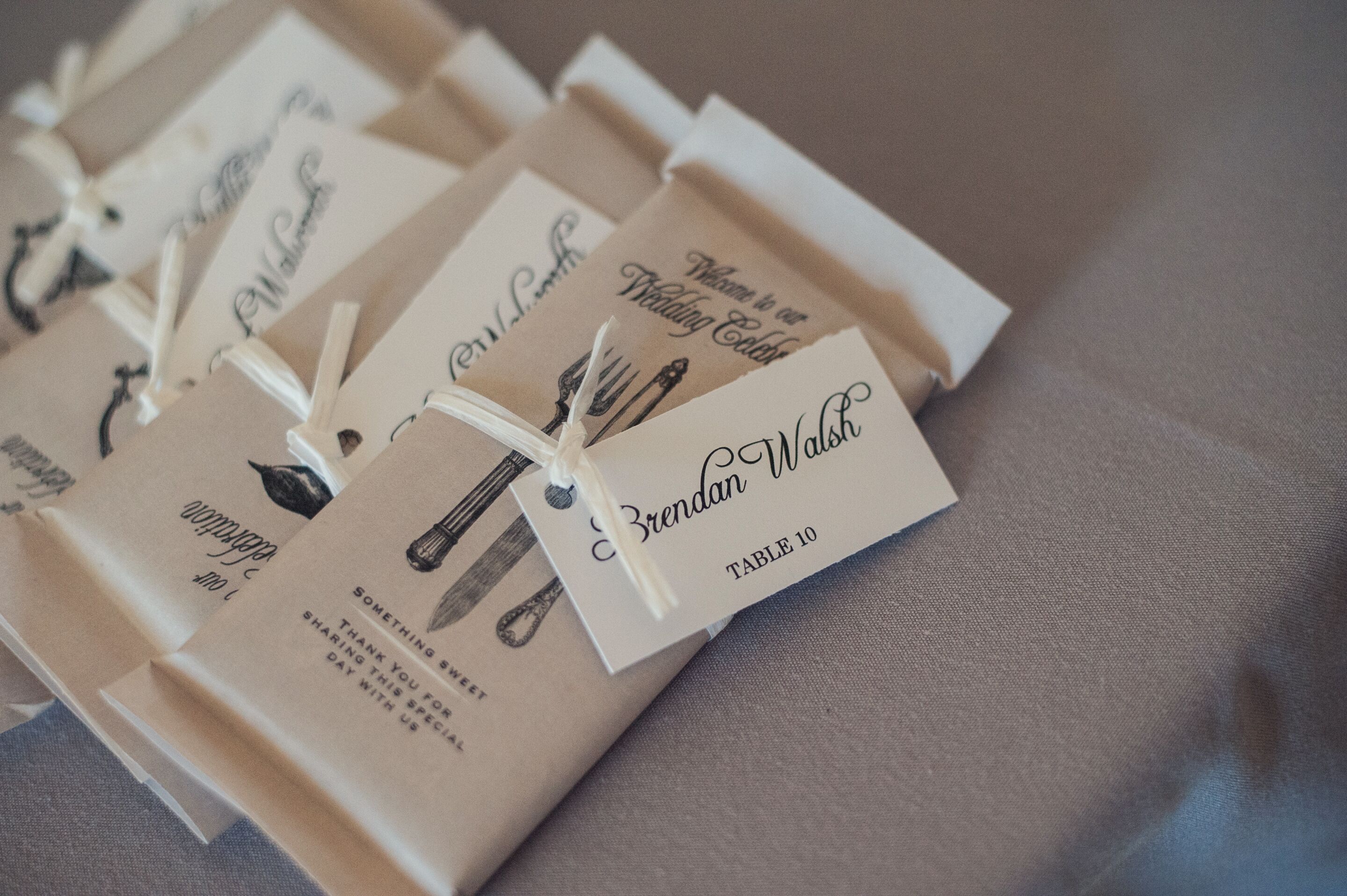 Chocolate Bar Wedding Favors