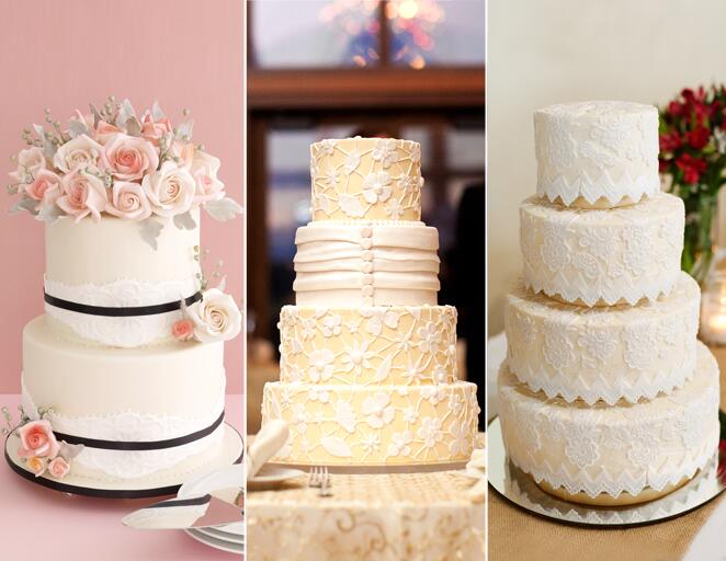 Lace wedding cake trend