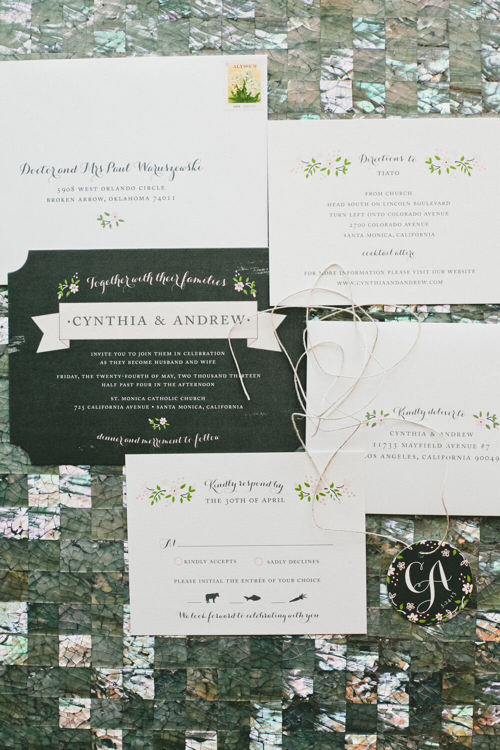 Whimsical Floral Stationery Suite