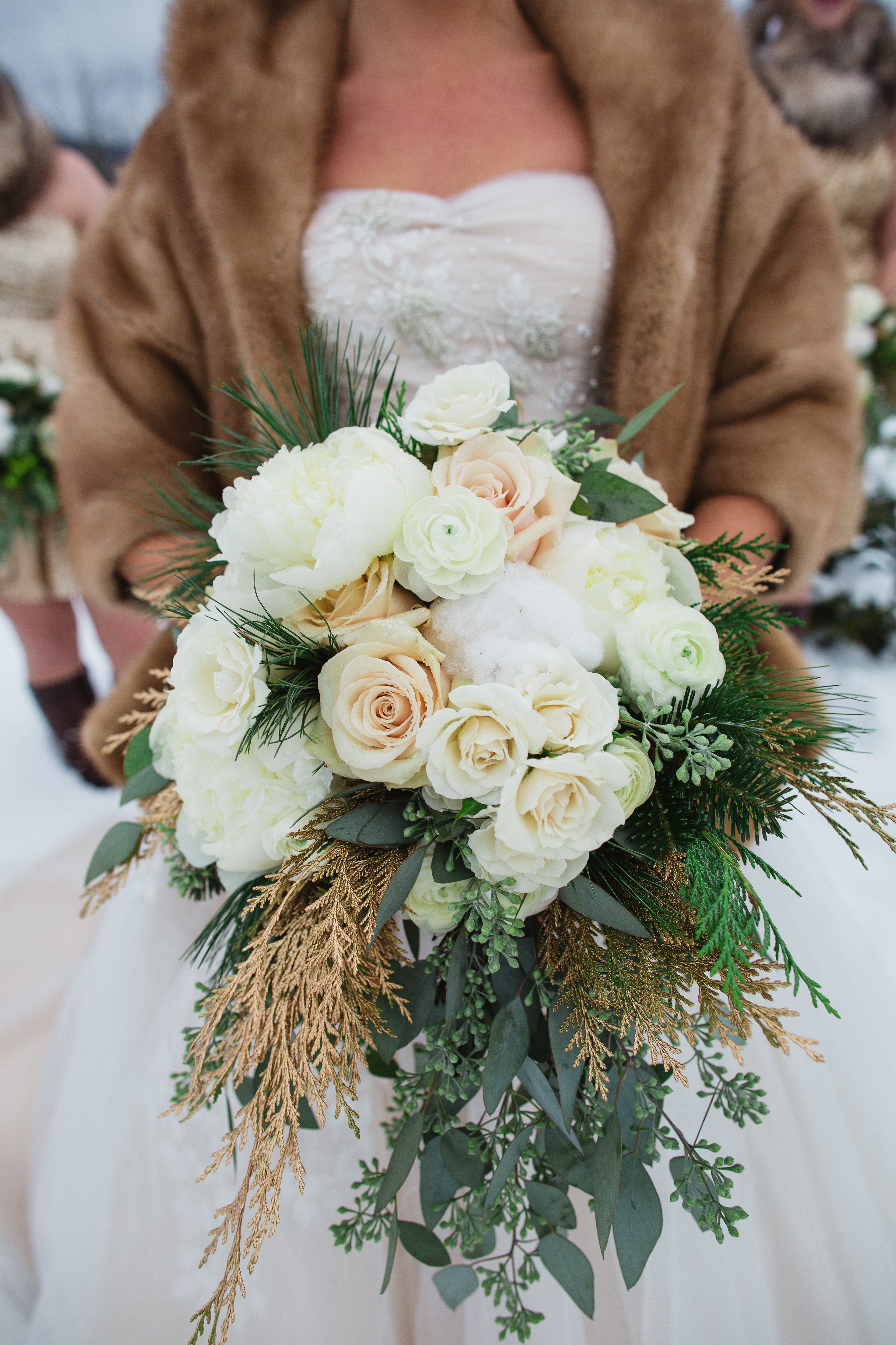 Rose and Peony Bridal Bouquet