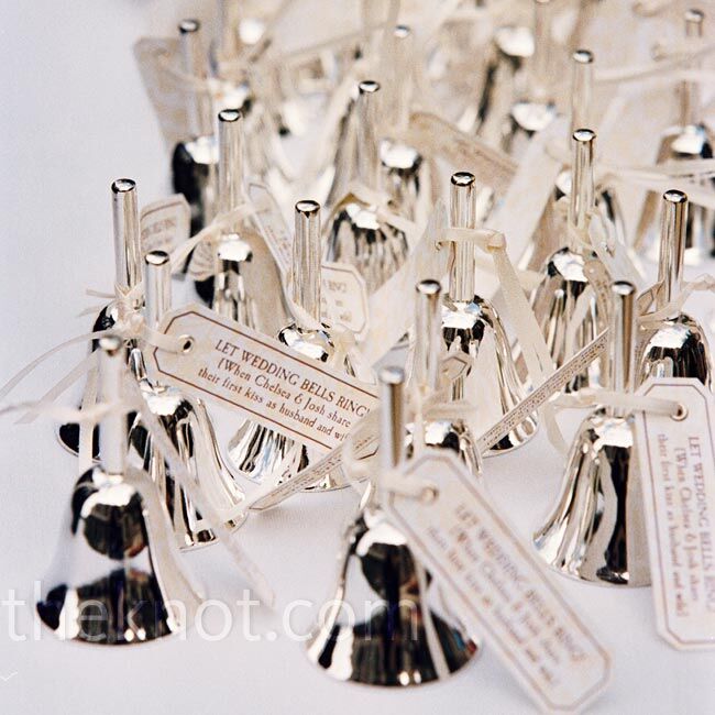 Mini Kissing Bells - Silver - Forever Wedding Favors