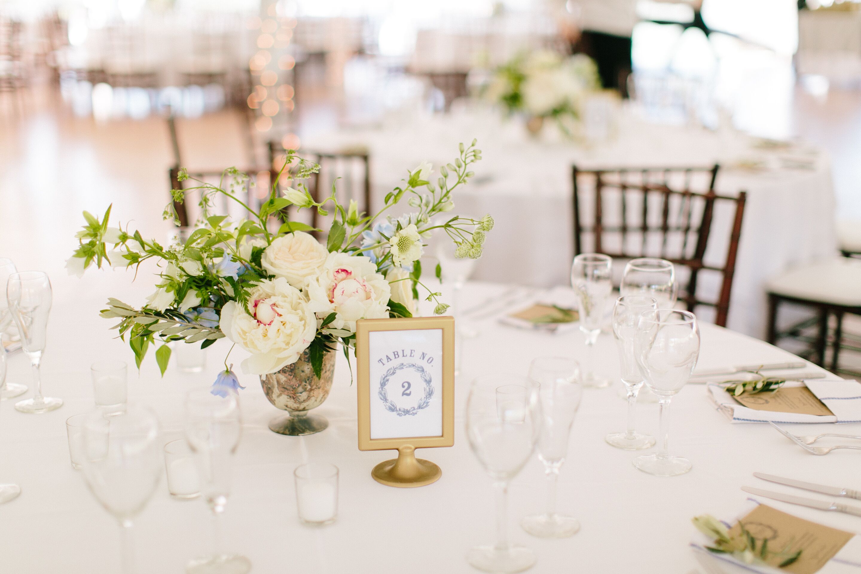 Romantic Garden Rose and Peony Centerpieces