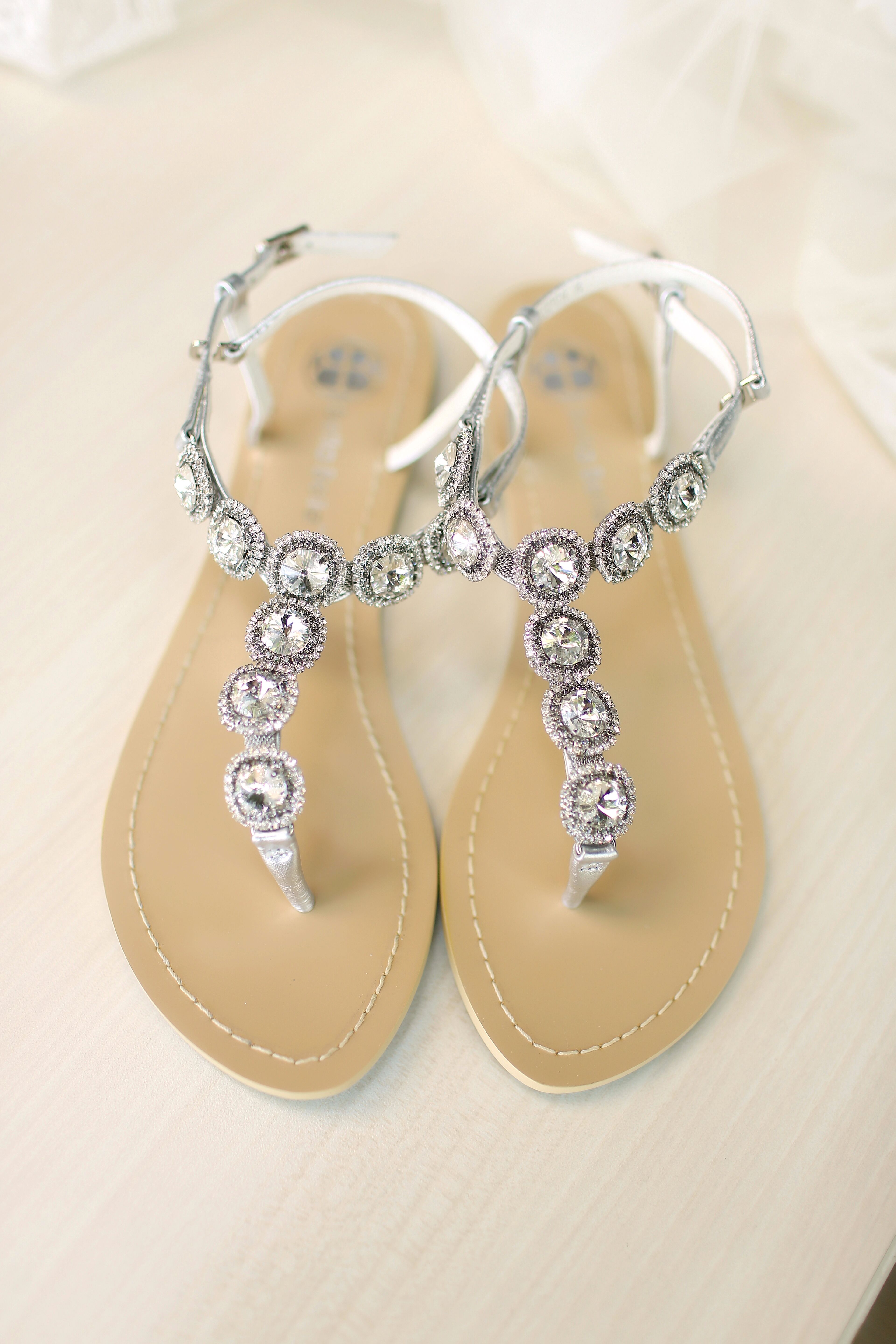 Silver Etsy Wedding Sandals