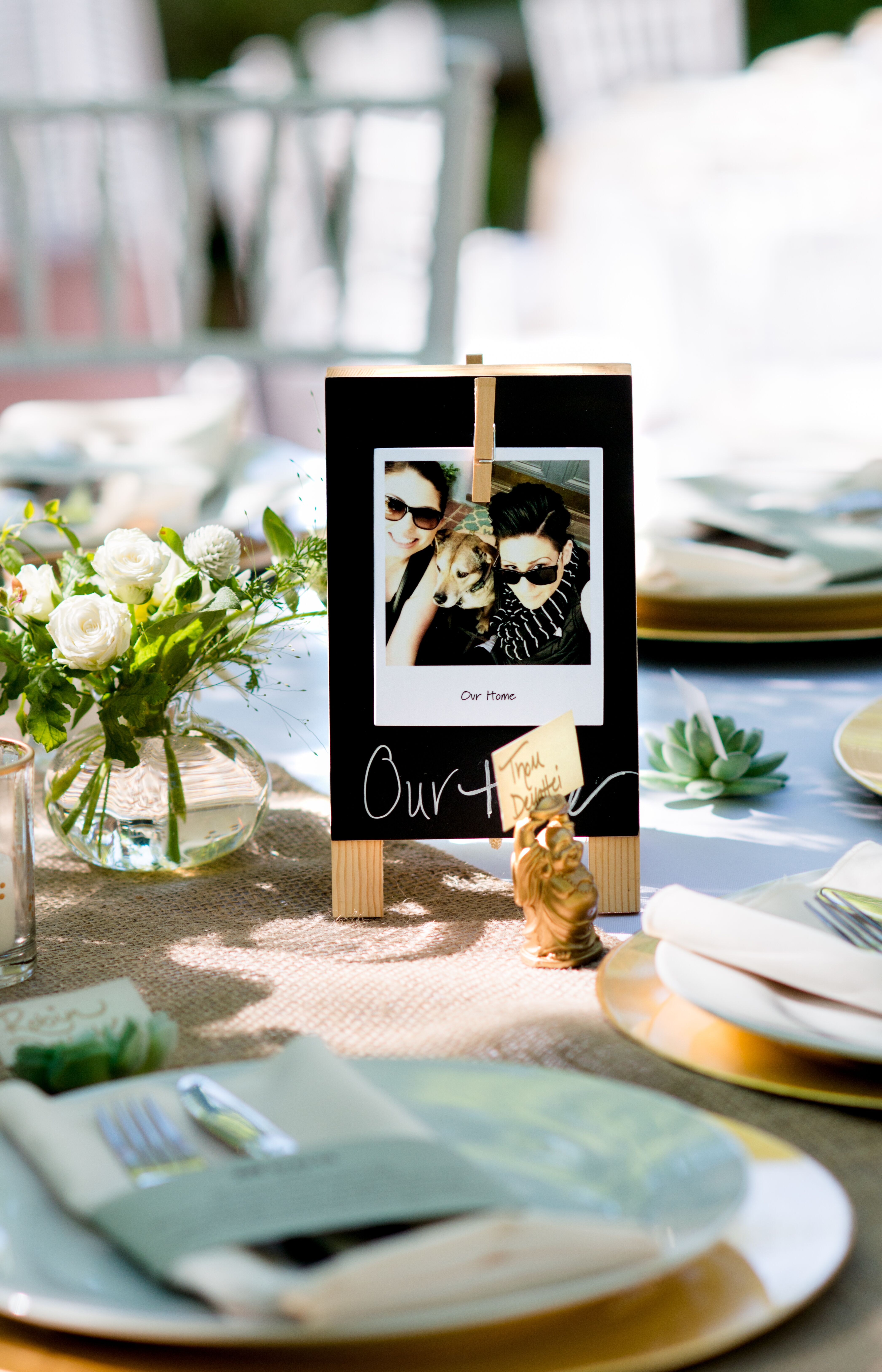 Personalized Polaroid Picture Table Names