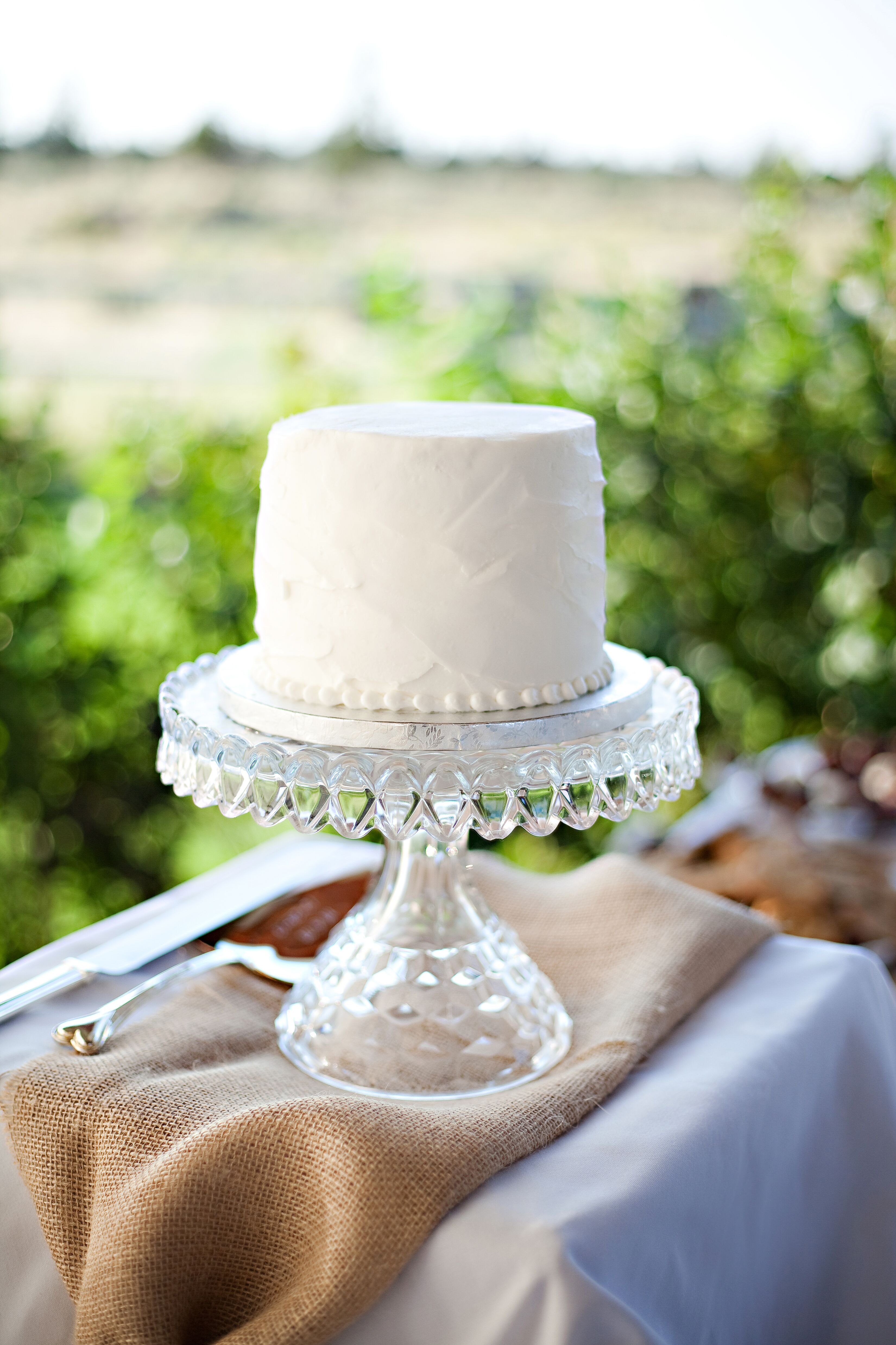 White wedding 2024 cake stand