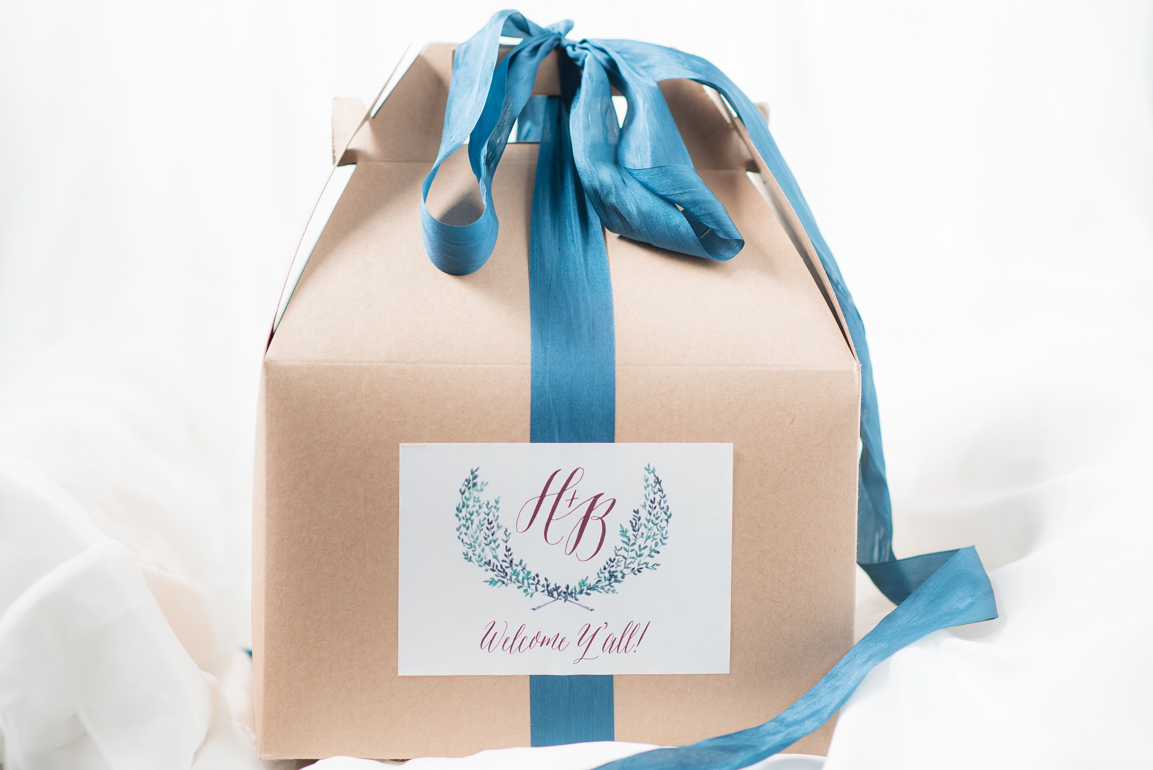 Elegant Monogramed Welcome Kits