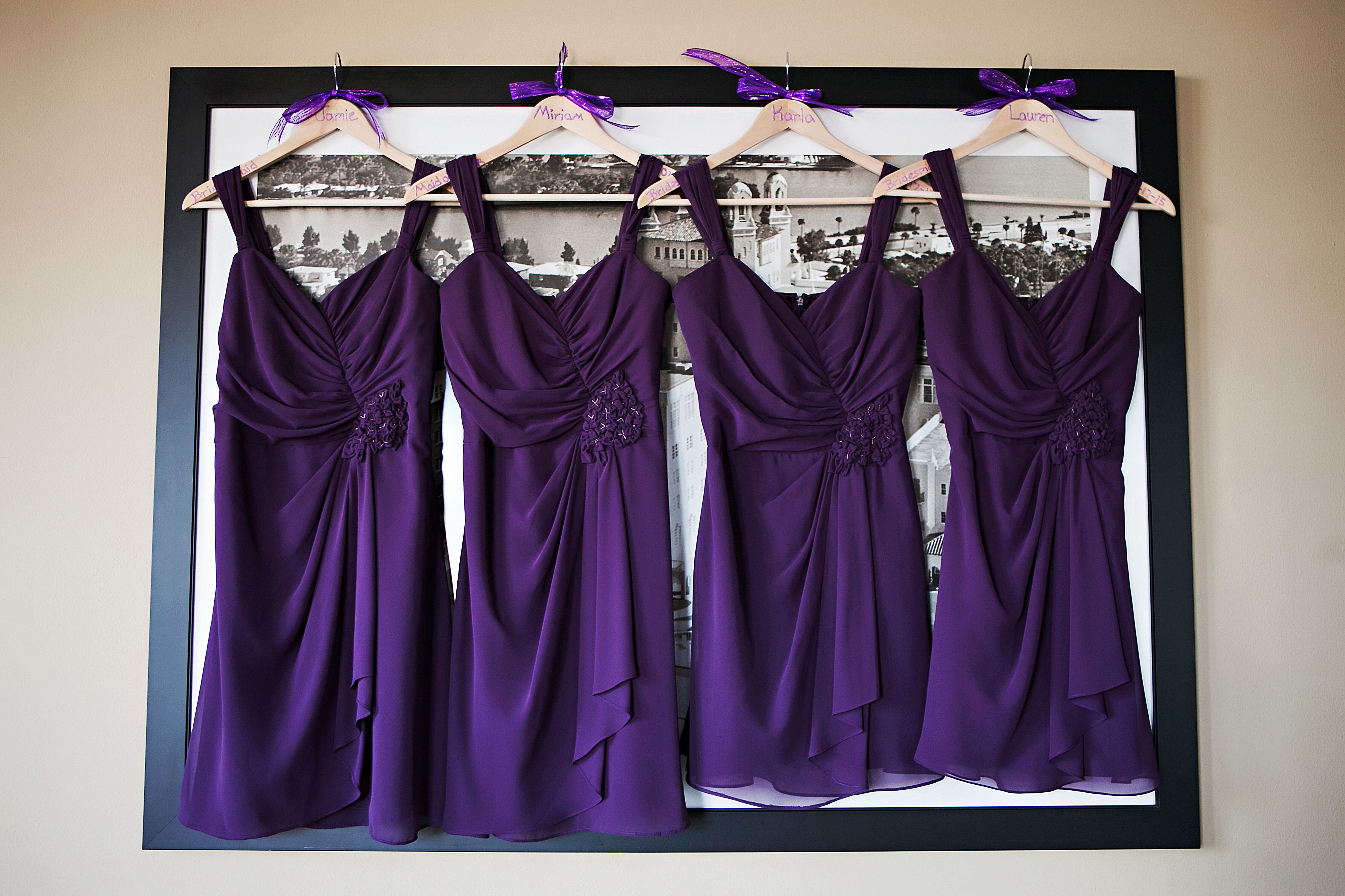 eggplant bridesmaid robes