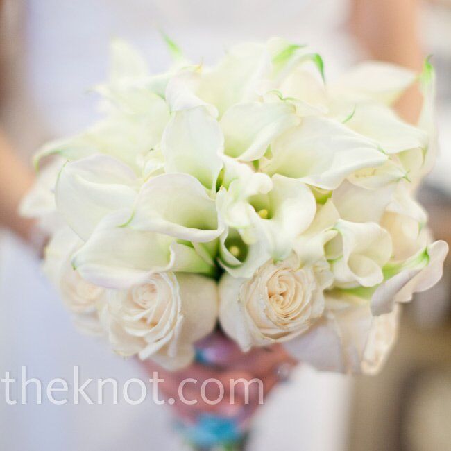 White Rose And Calla Lily Bouquet 2796