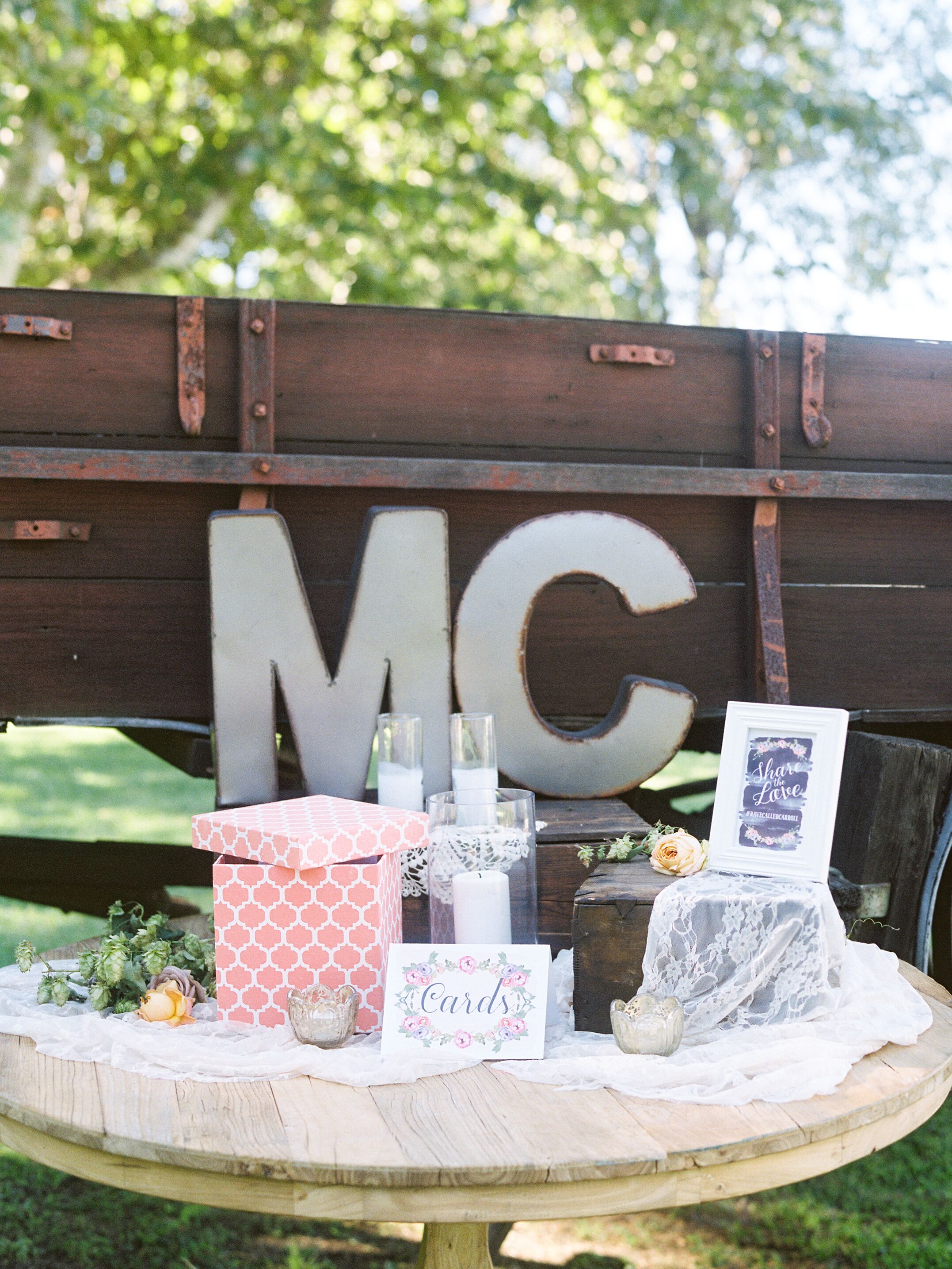 Card Table with Lace