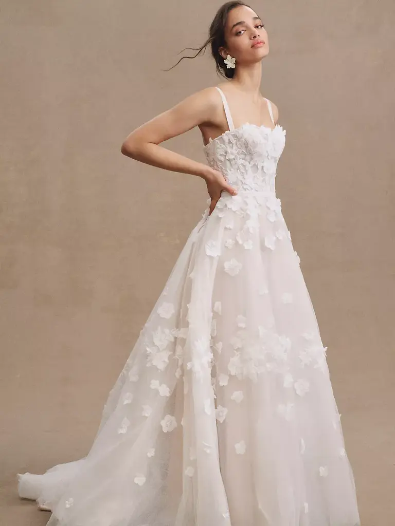 boho floral wedding dress ideas for outdoor ceremonies. Ideas and Inspiration: Whimsical Fall Wedding Inspiration