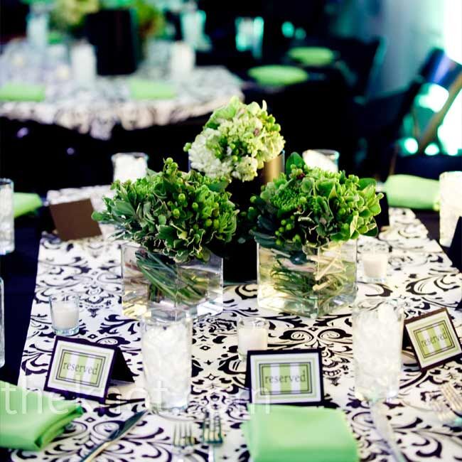 Green Reception Decor