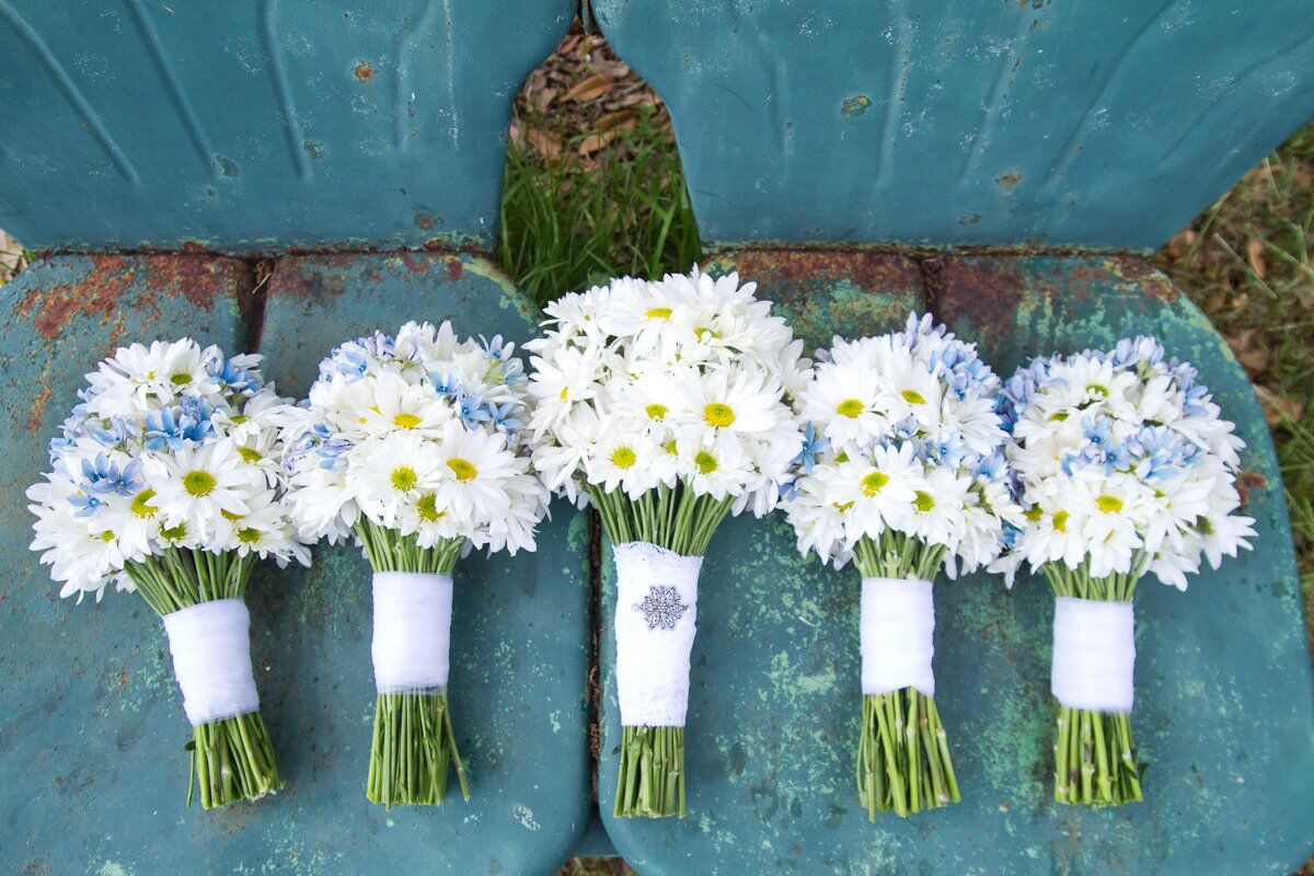 White Daisy Wedding Bouquets