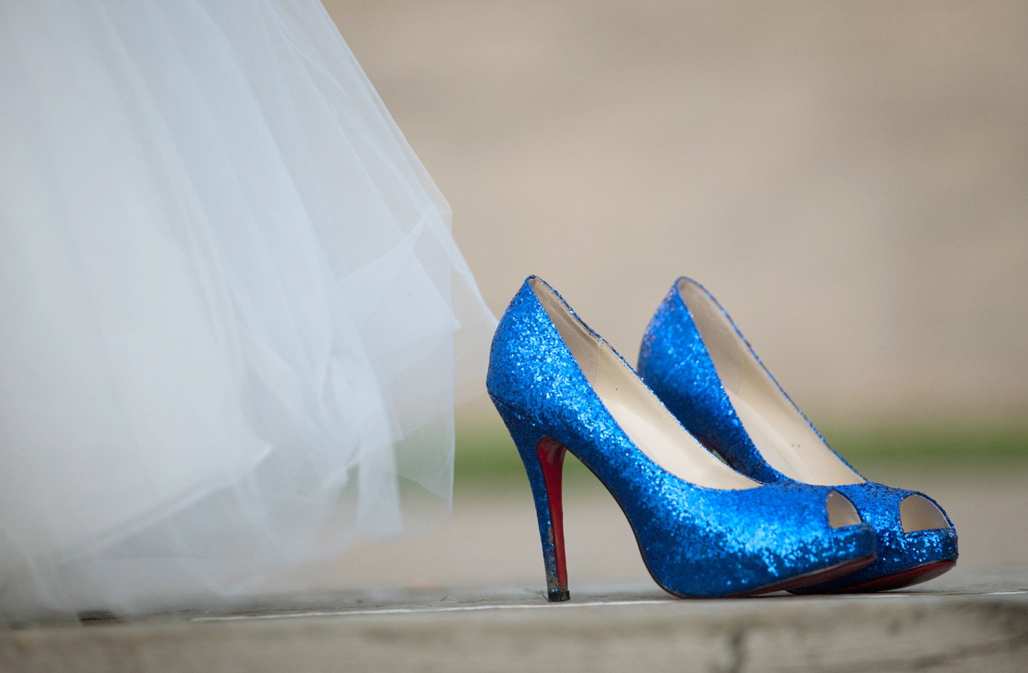 Royal blue outlet louboutins