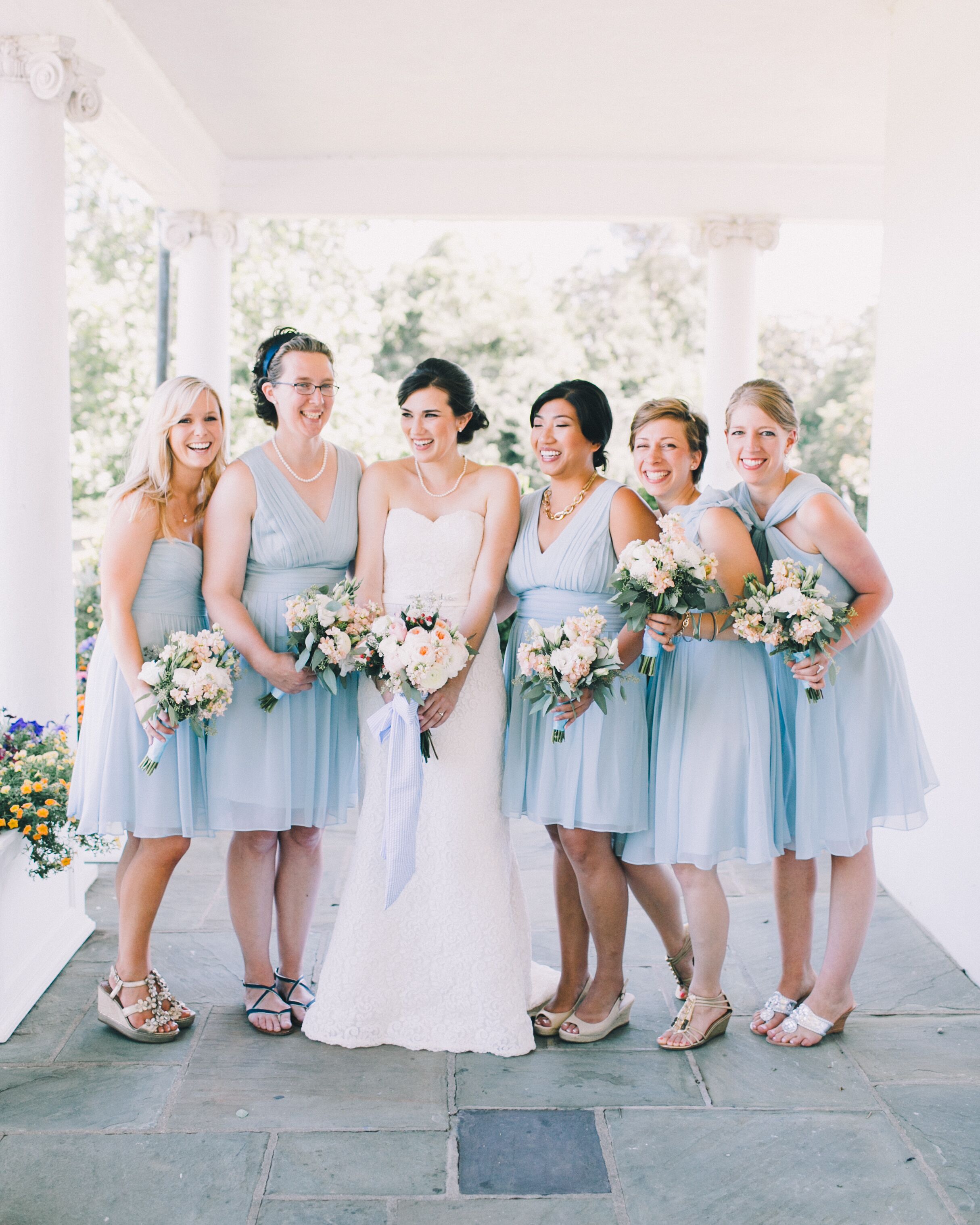 Powder blue dress for wedding clearance guest