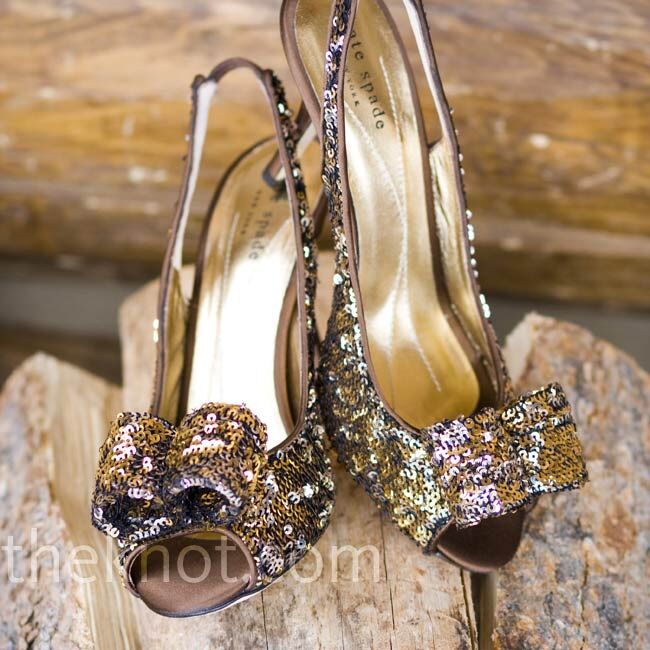 Gold Bridal Shoes