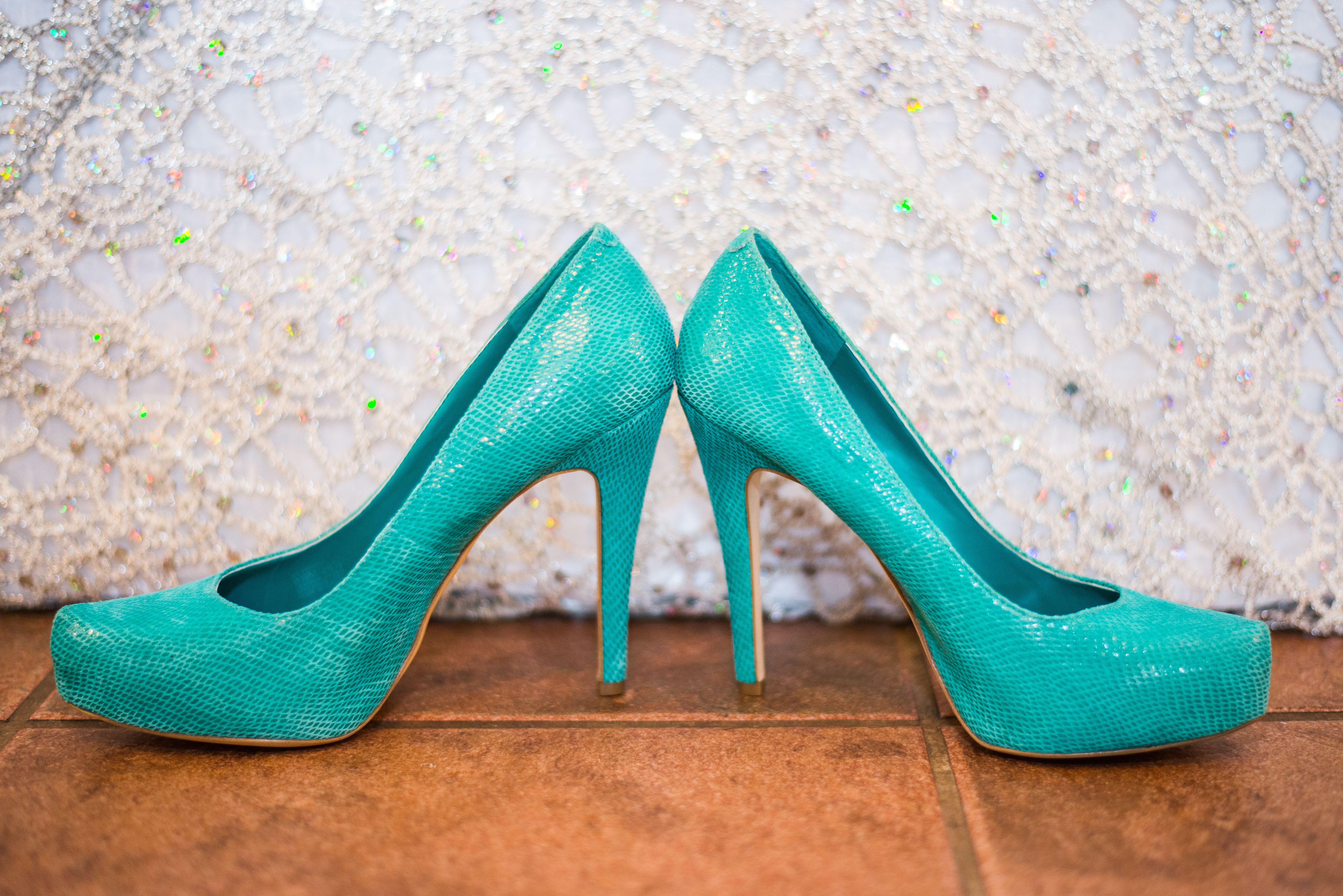 Turquoise Pumps From BCBG for the Bride